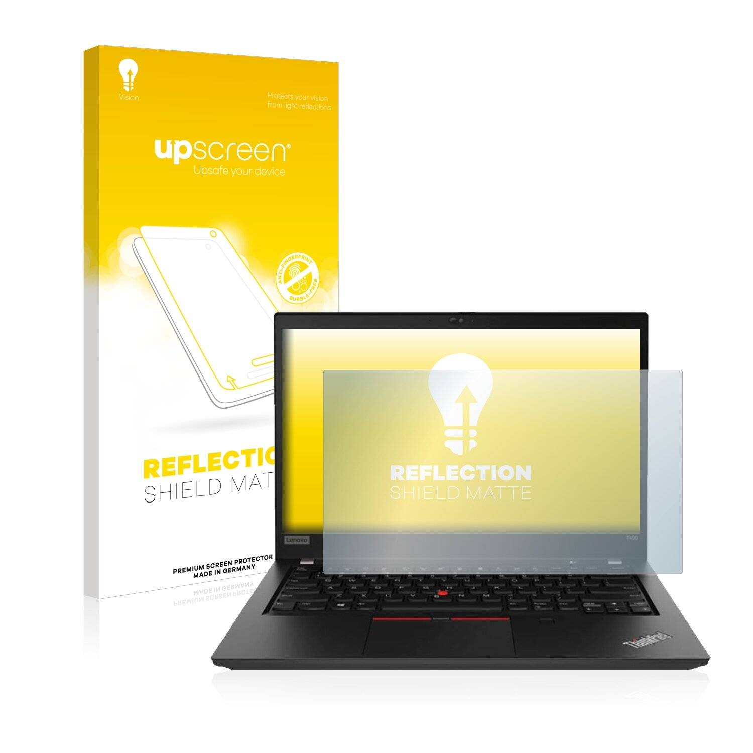 upscreen Reflection Shield Matte Premium Displayschutzfolie für Lenovo ThinkPad T495