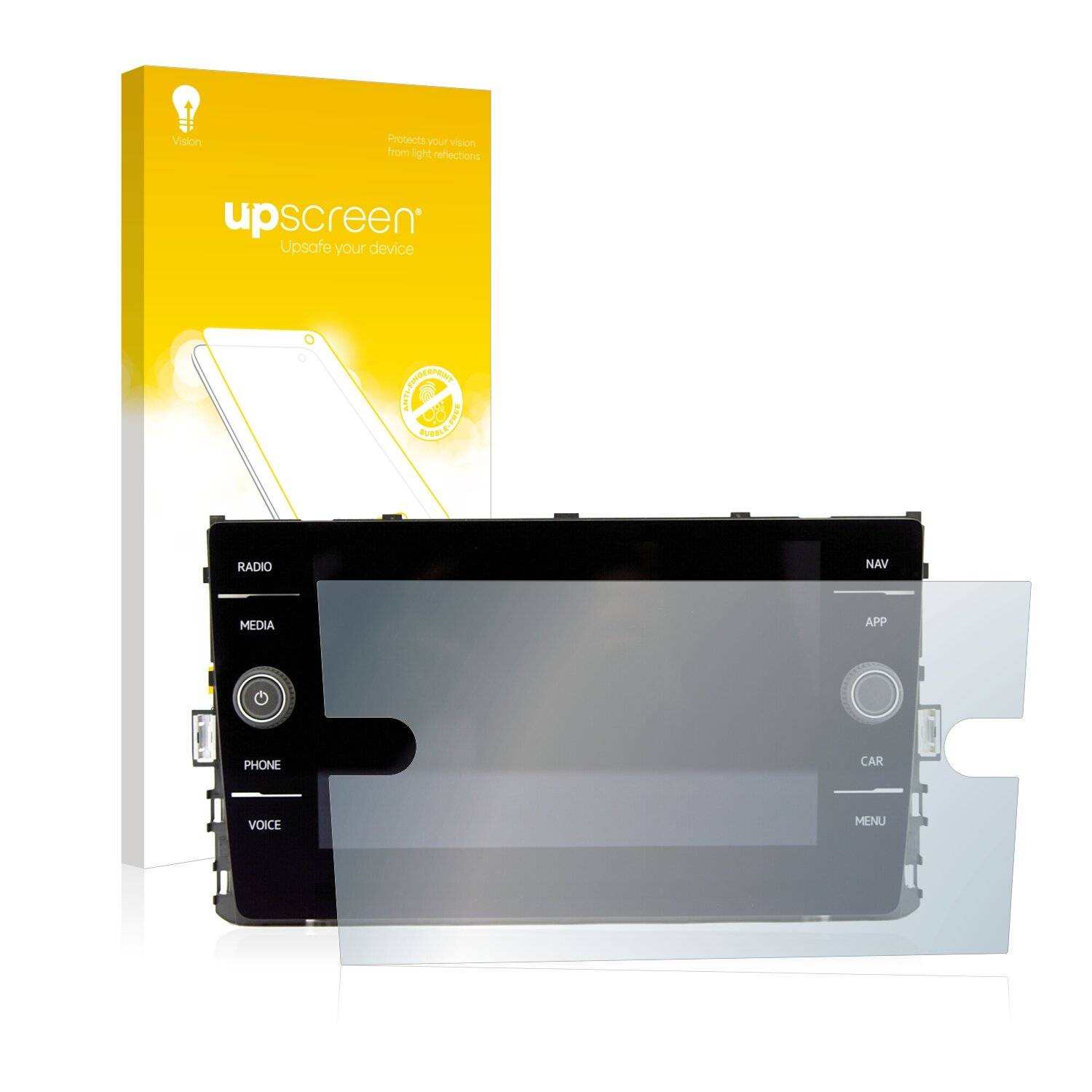 upscreen Reflection Shield Matte Premium Displayschutzfolie für Volkswagen Polo GTI 2019