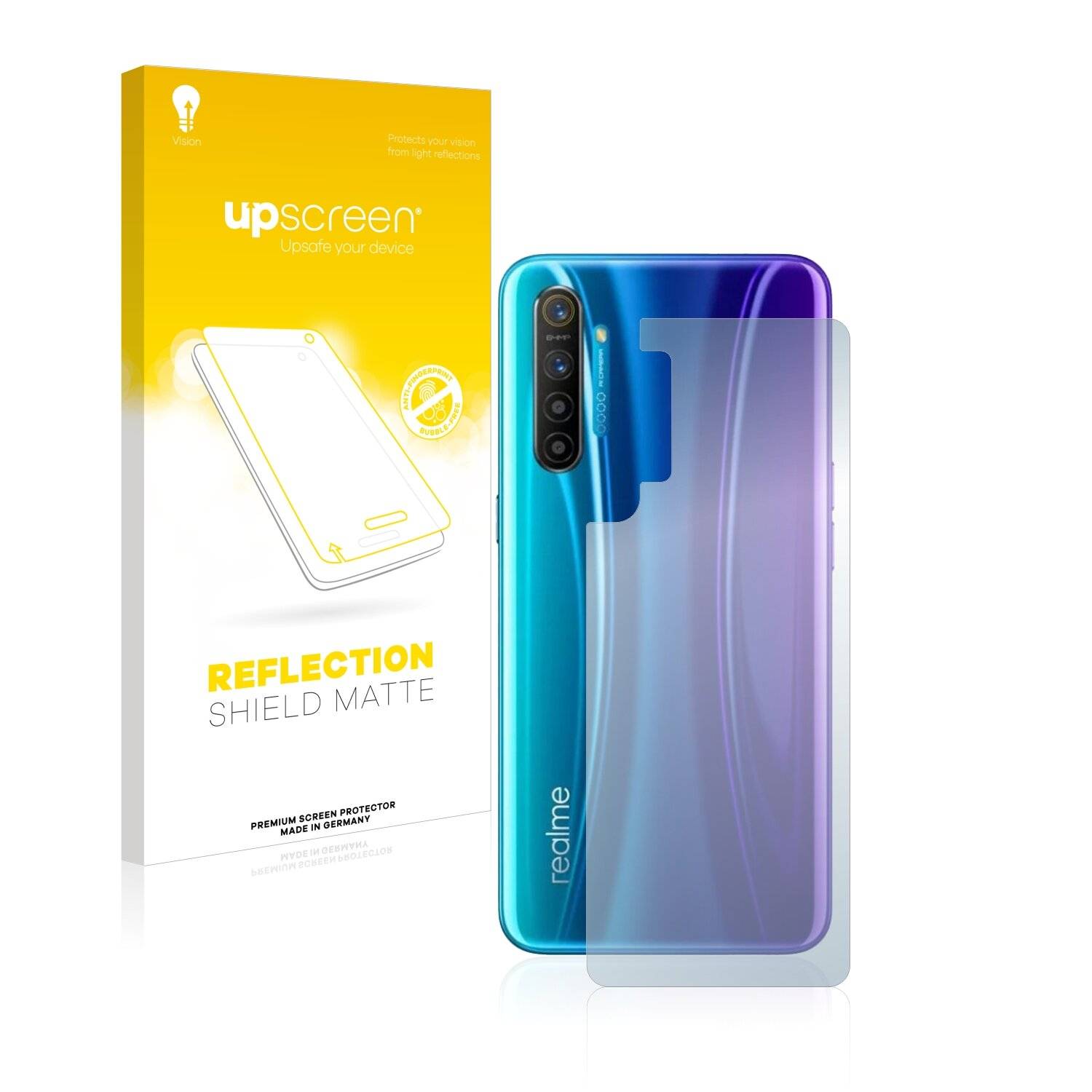 upscreen Reflection Shield Matte Premium Displayschutzfolie für Realme X2