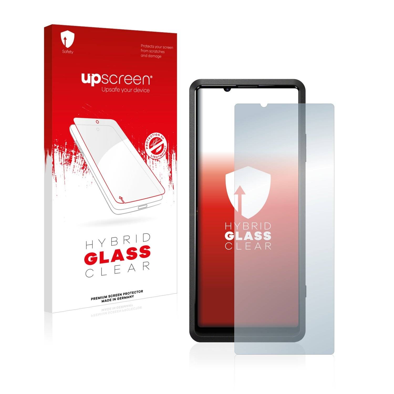 upscreen Hybrid Glass Clear Premium Schutzglas Folie für Sony Xperia Pro