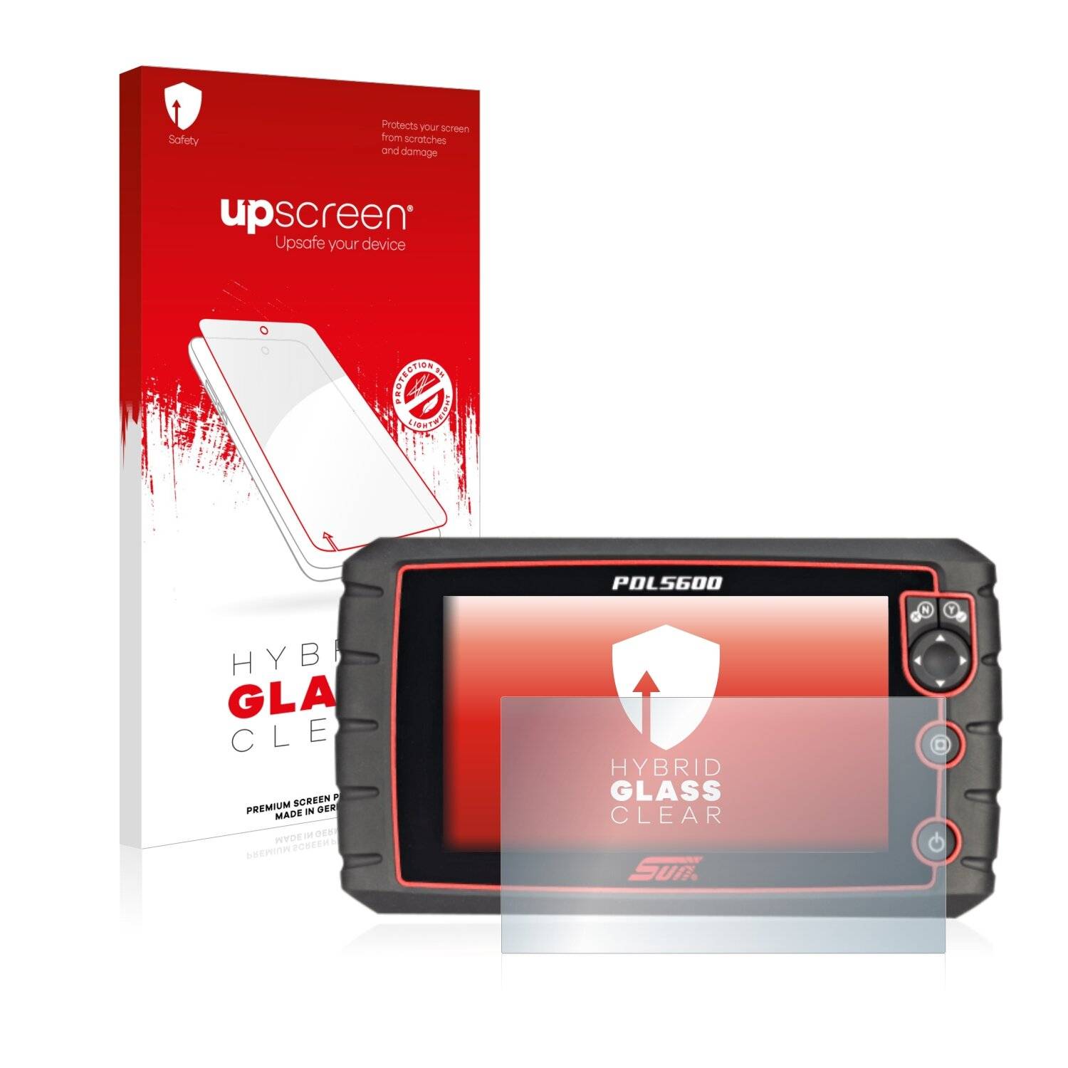upscreen Hybrid Glass Clear Premium Schutzglas Folie für Sun PDL