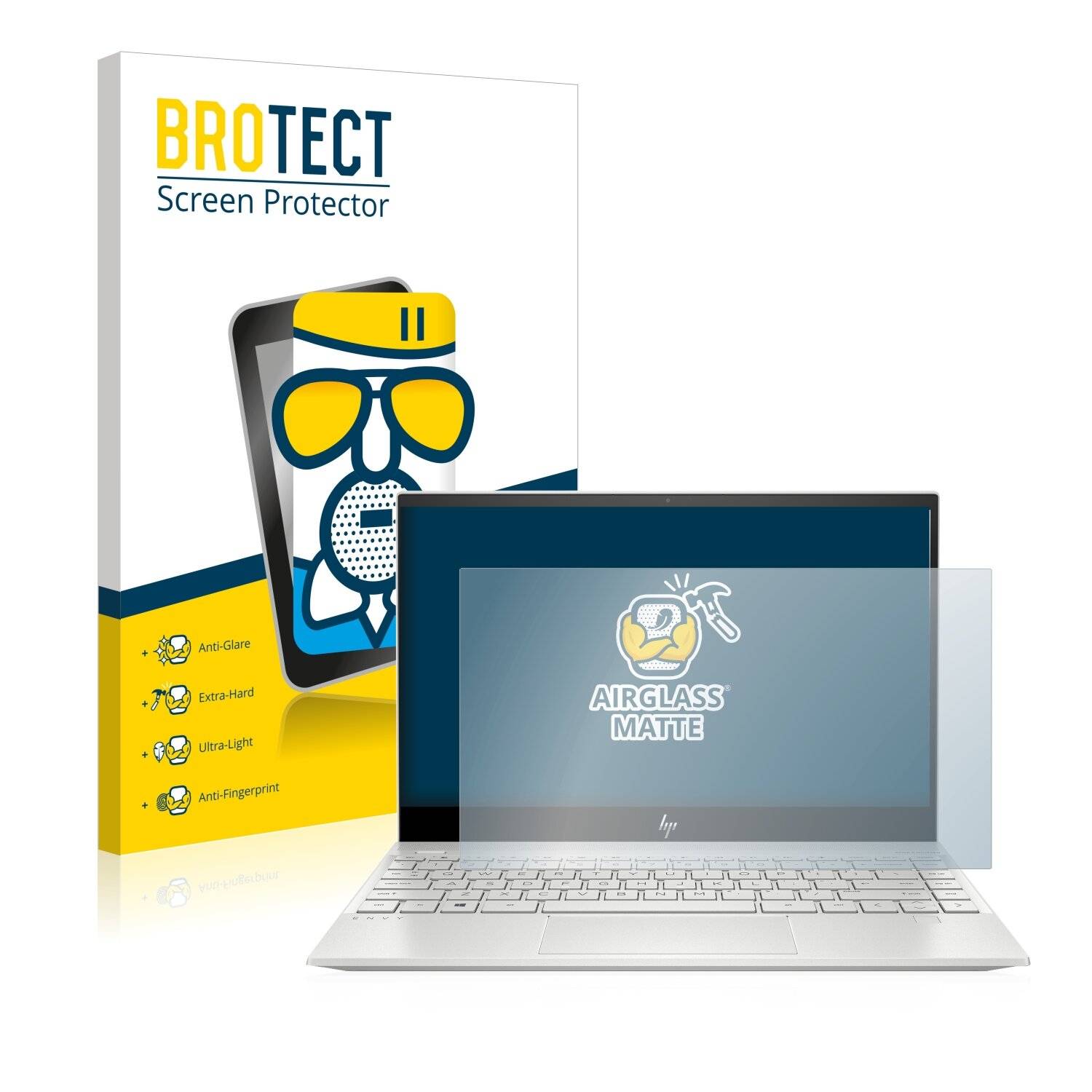 BROTECT AirGlass Matte Schutzglas Folie für HP Envy