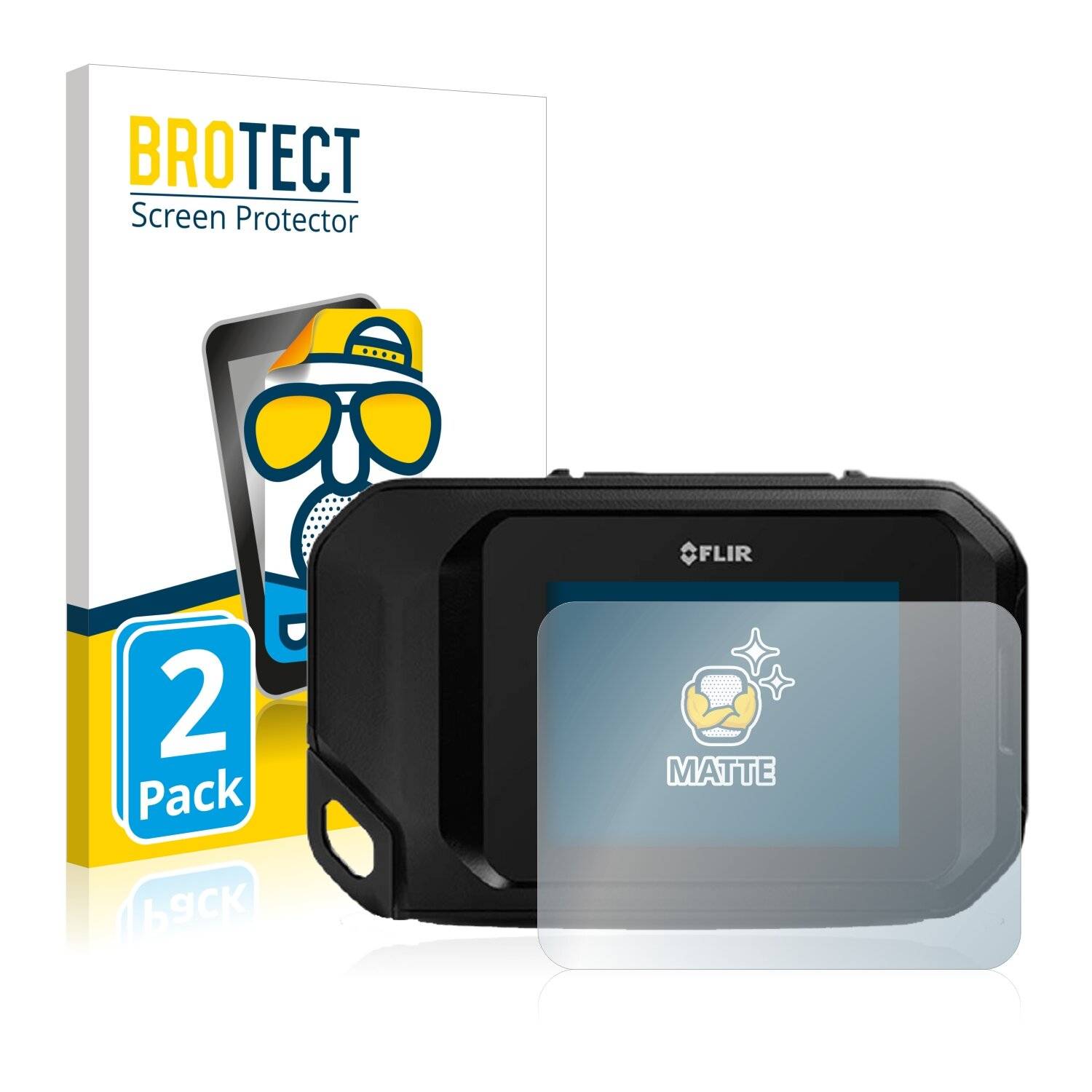2x BROTECT Matte Displayschutzfolie für Flir C2 - Entspiegelt,
