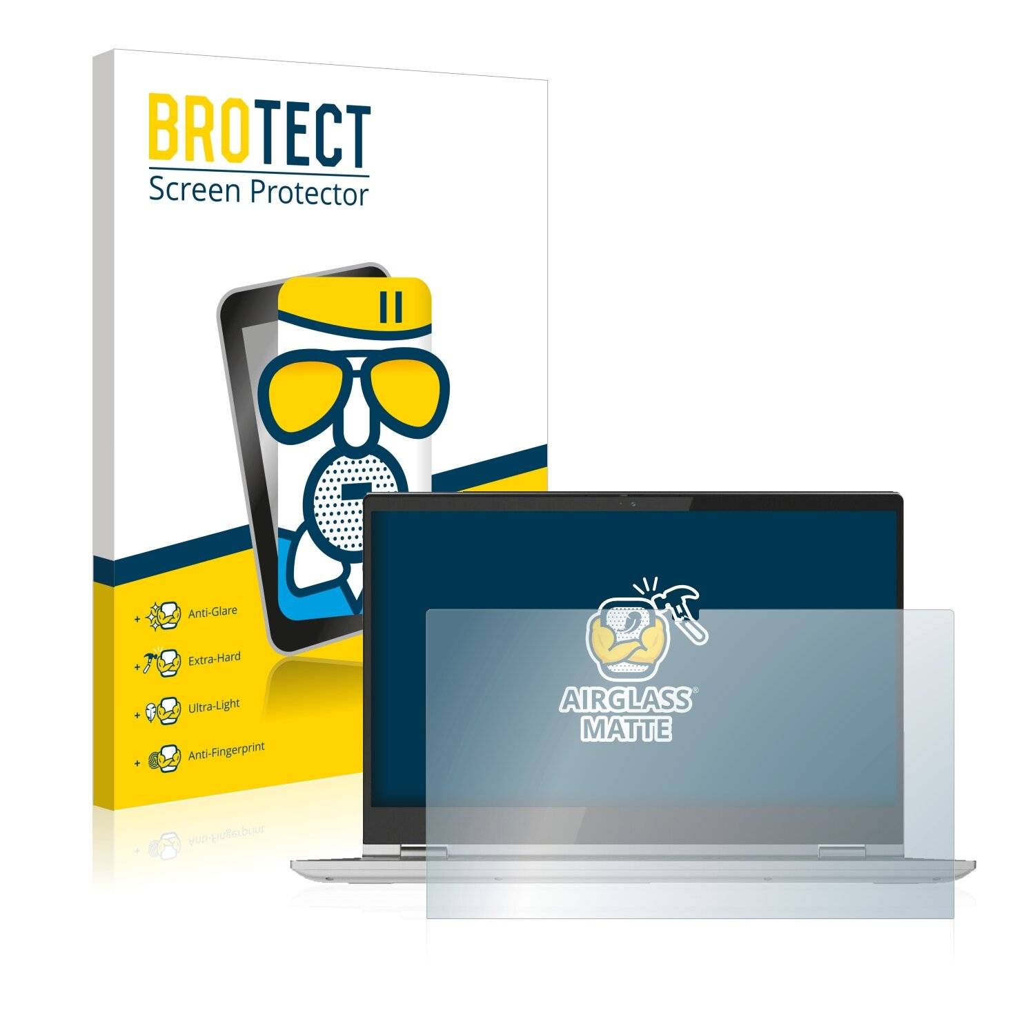 BROTECT AirGlass Matte Schutzglas Folie für Lenovo Chromebook C340