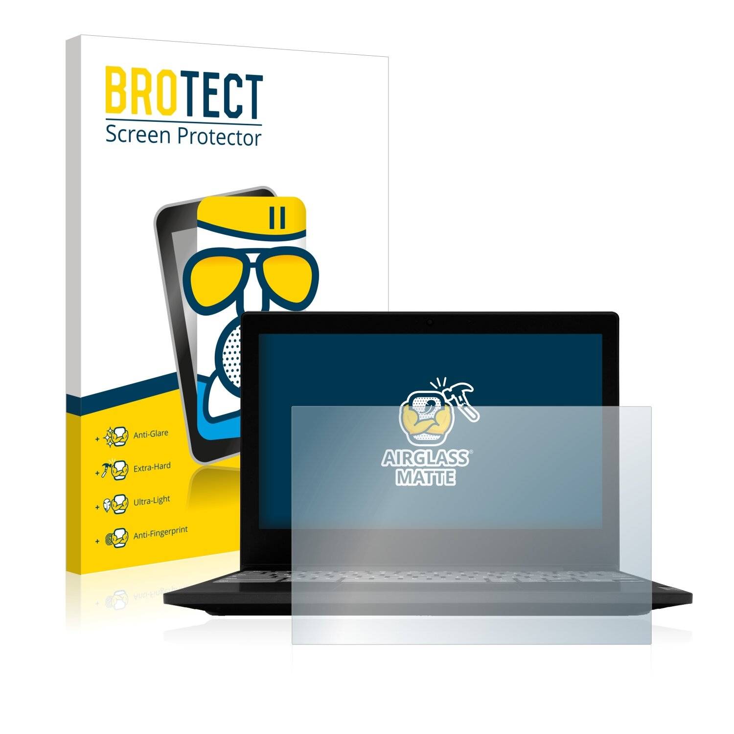 BROTECT AirGlass Matte Schutzglas Folie für Lenovo Chromebook Flex 3