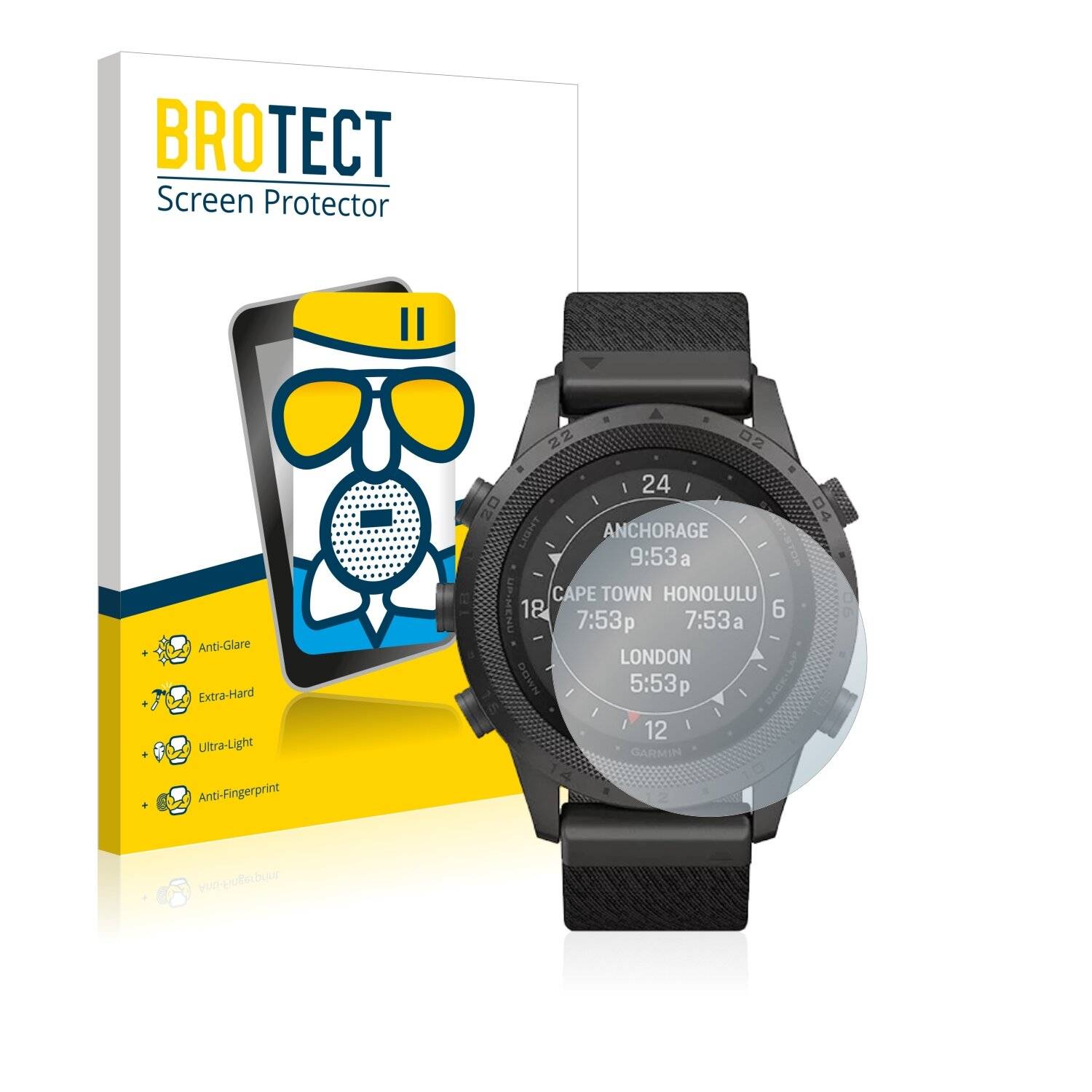 BROTECT AirGlass Matte Schutzglas Folie für Garmin Marq