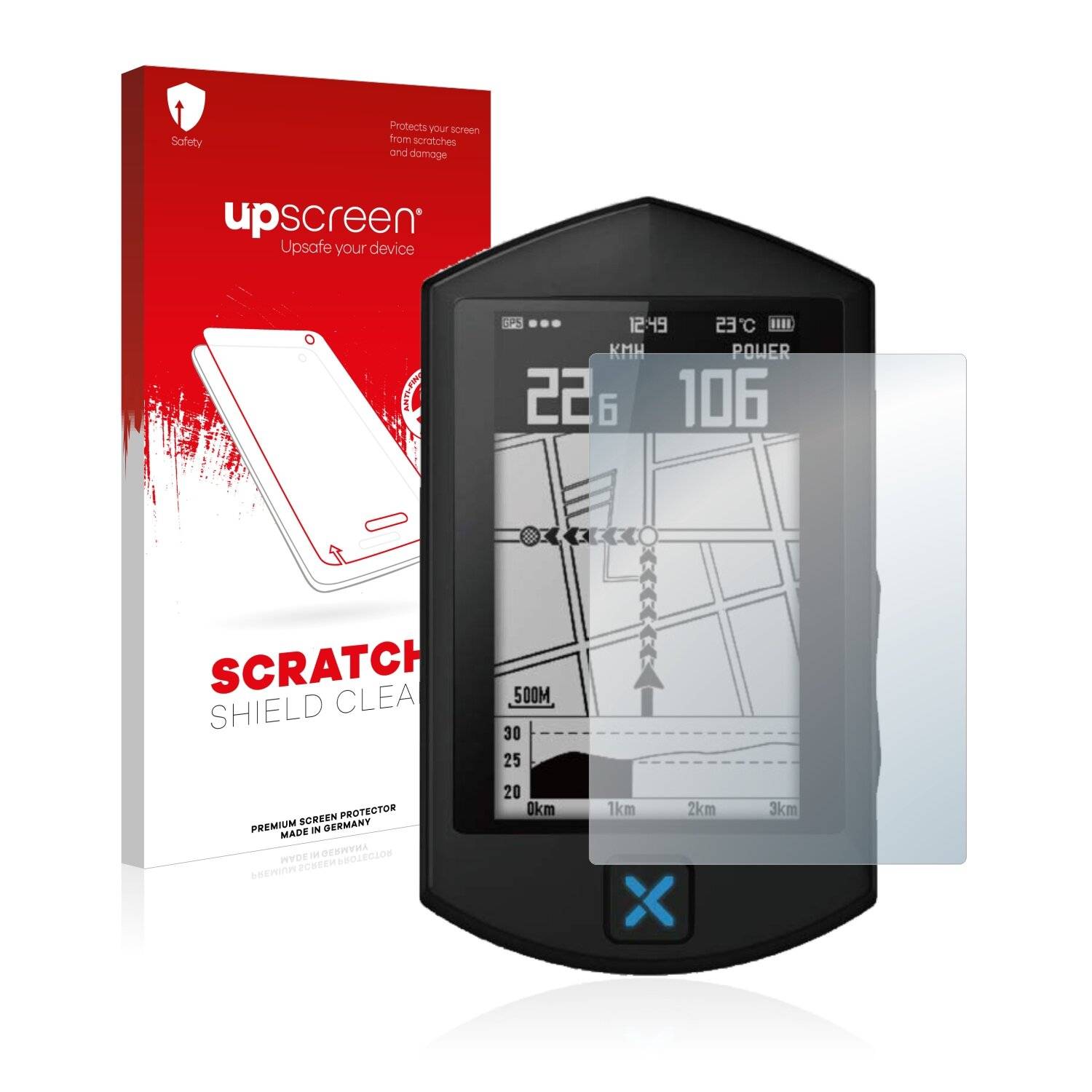 upscreen Scratch Shield Clear Premium Displayschutzfolie für Xoss
