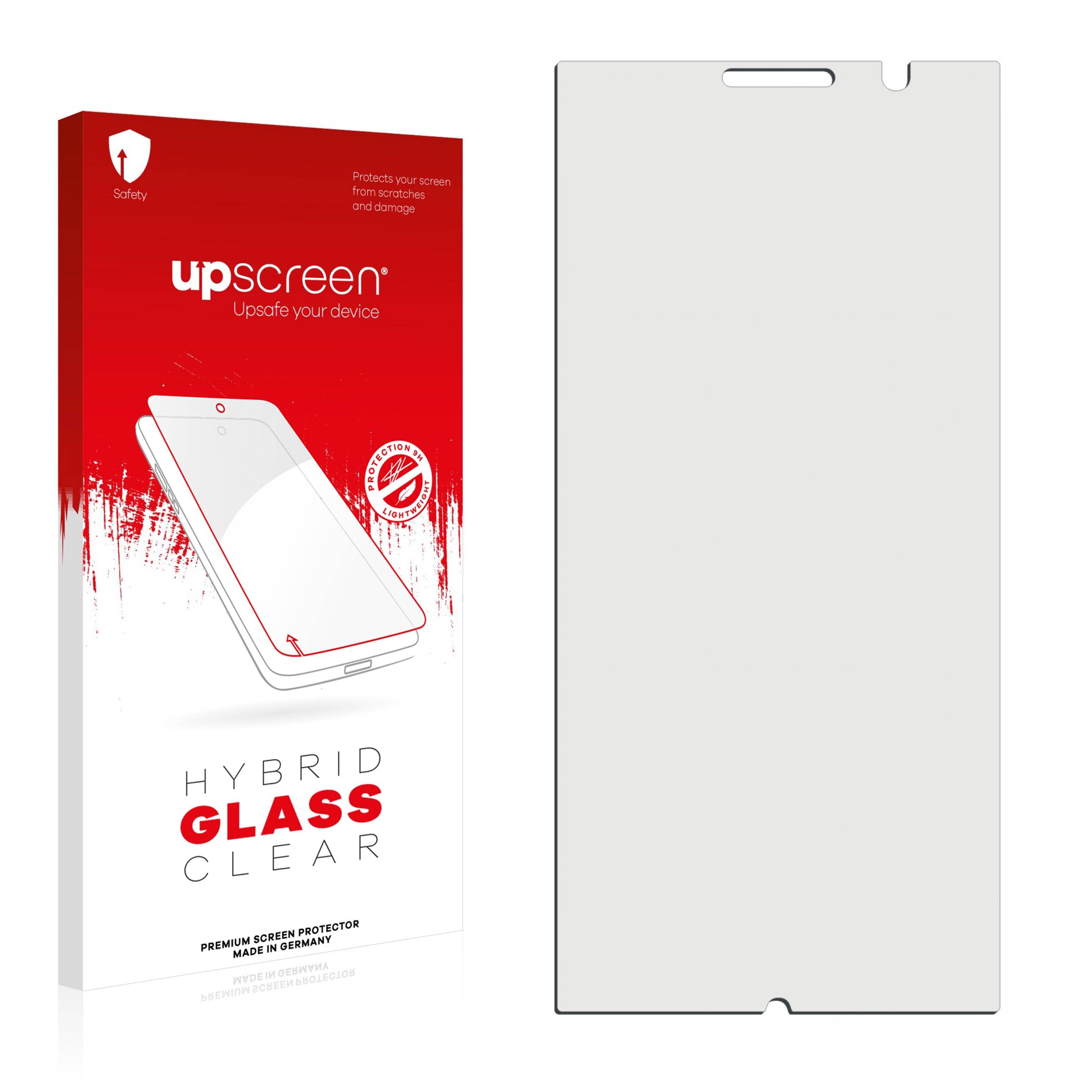 upscreen Hybrid Glass Clear Premium Schutzglas Folie für Nokia Lumia