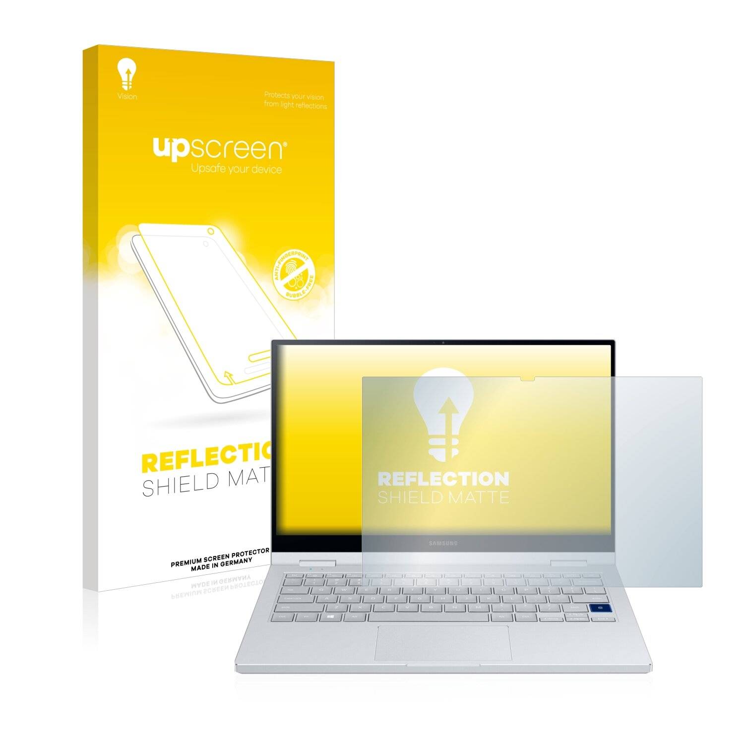 upscreen Reflection Shield Matte Premium Displayschutzfolie für Samsung Galaxy Book Flex