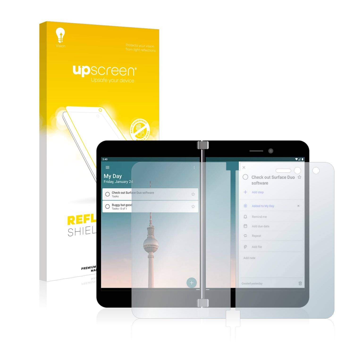 upscreen Reflection Shield Matte Premium Displayschutzfolie für Microsoft Surface