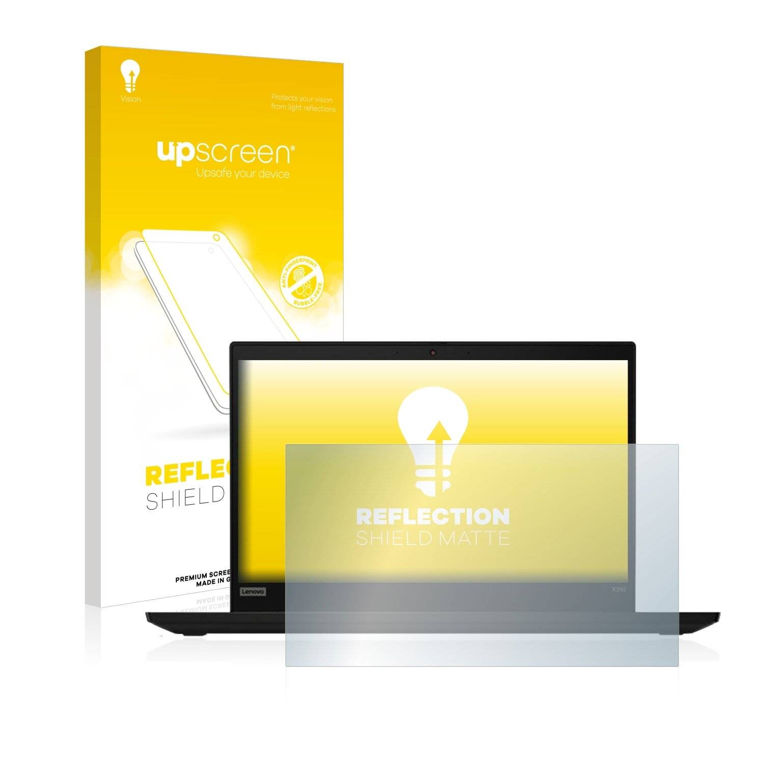 upscreen Reflection Shield Matte Premium Displayschutzfolie für Lenovo ThinkPad X395
