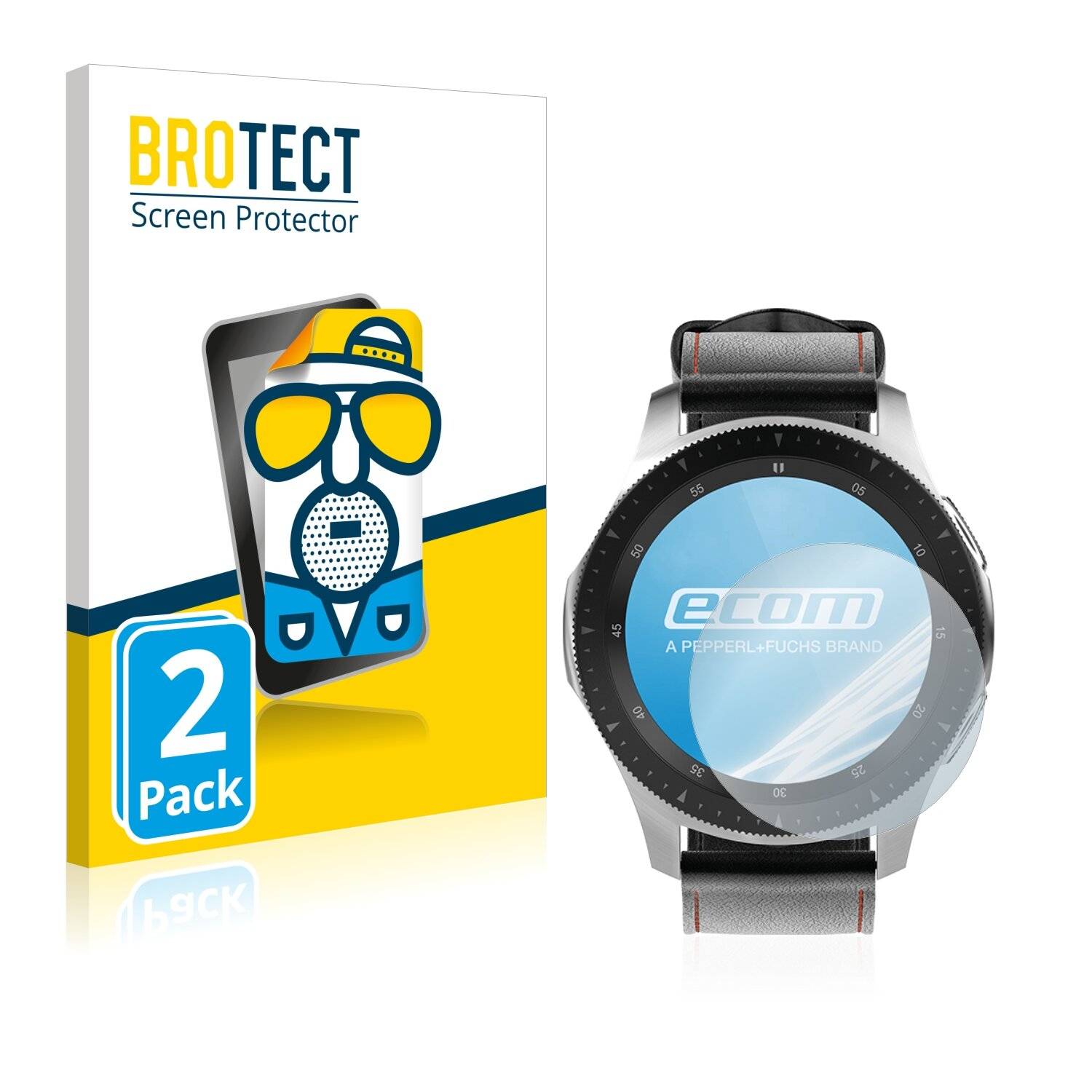 2x BROTECT Matte Displayschutzfolie für Ecom Smart-Ex Watch 01 - Entspiegelt,