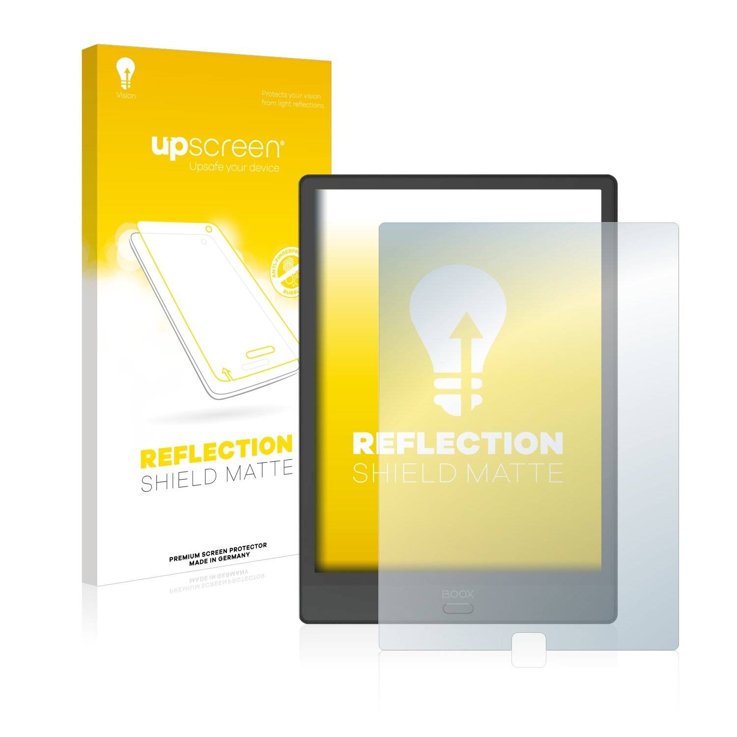 upscreen Reflection Shield Matte Premium Displayschutzfolie für Onyx Boox Note