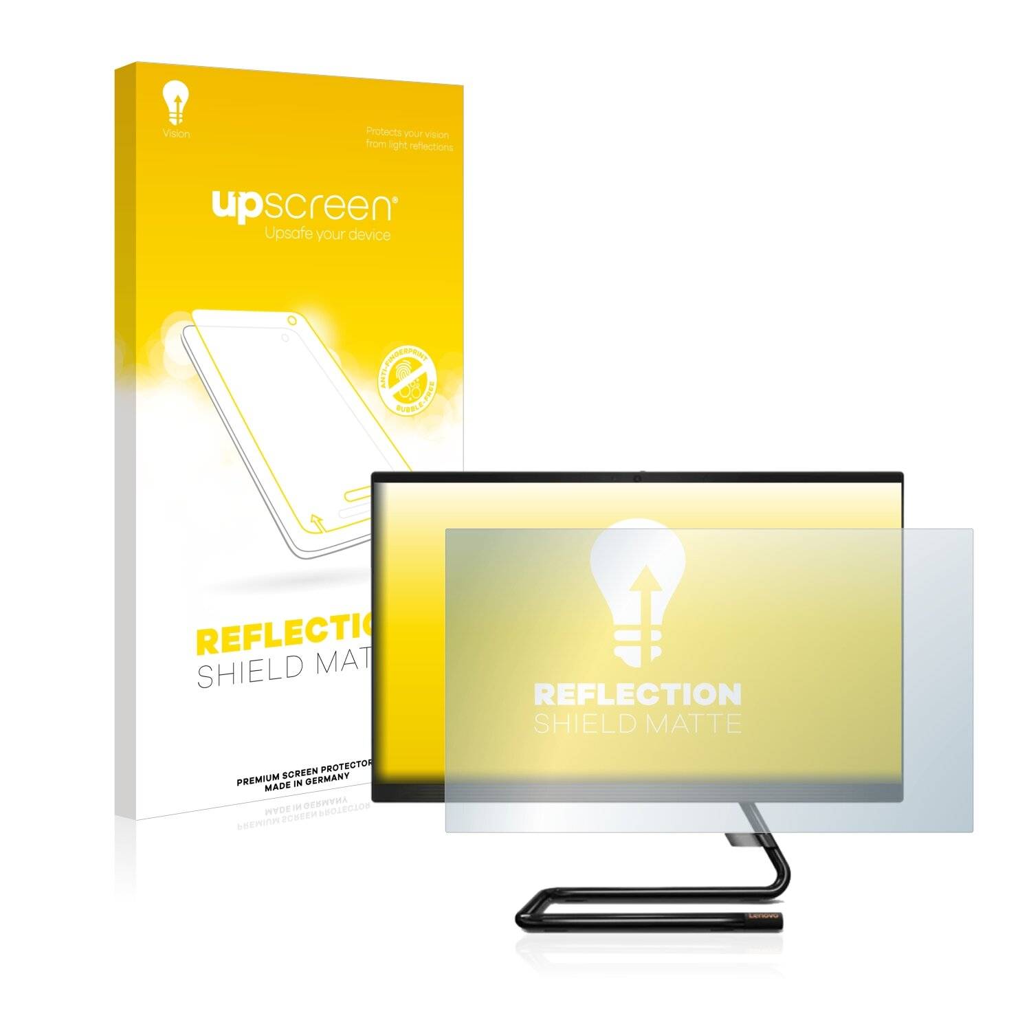 upscreen Reflection Shield Matte Premium Displayschutzfolie für Lenovo IdeaCentre AIO
