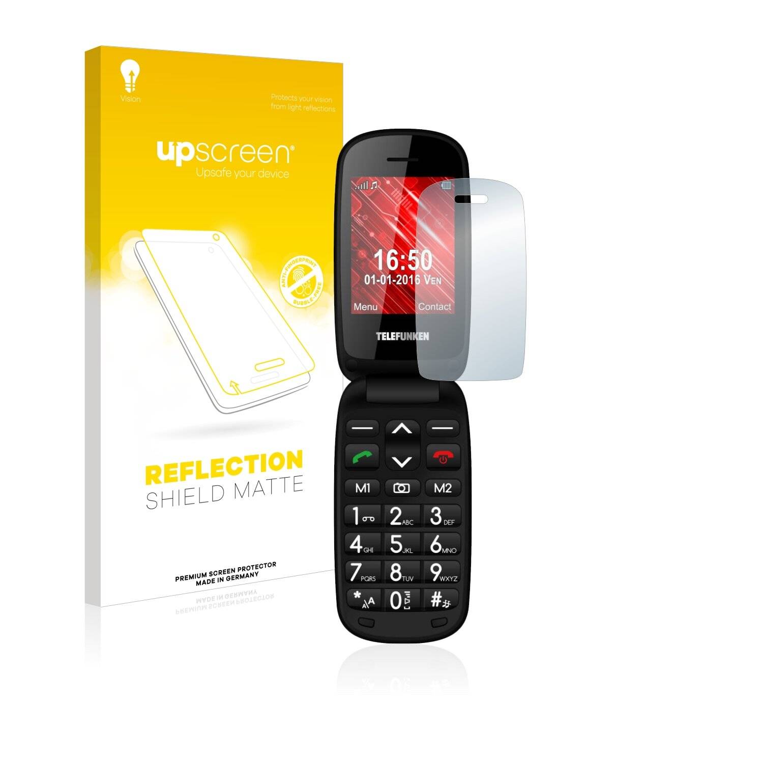 upscreen Reflection Shield Matte Premium Displayschutzfolie für Telefunken
