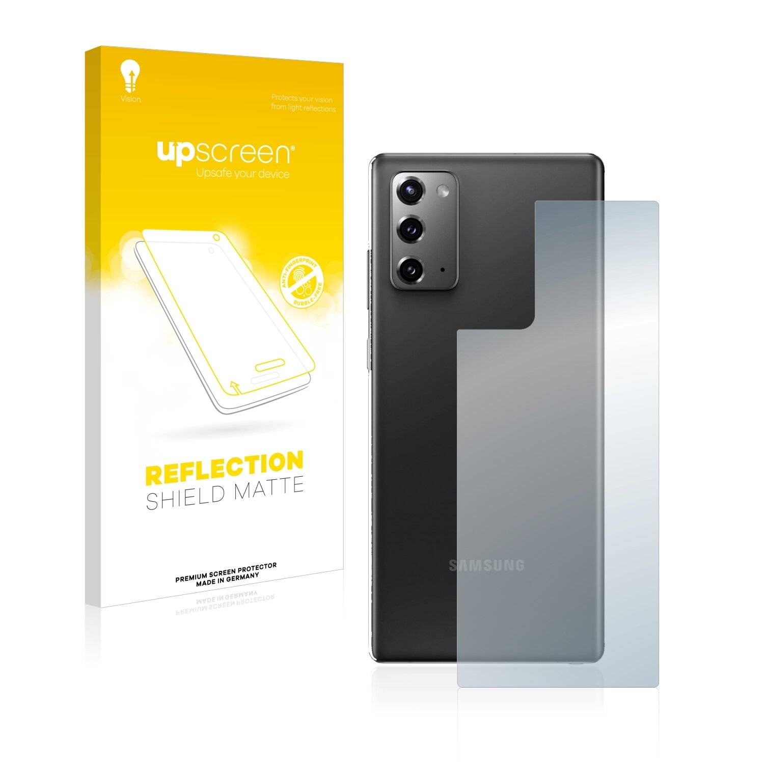upscreen Reflection Shield Matte Premium Displayschutzfolie für Samsung Galaxy Note 20