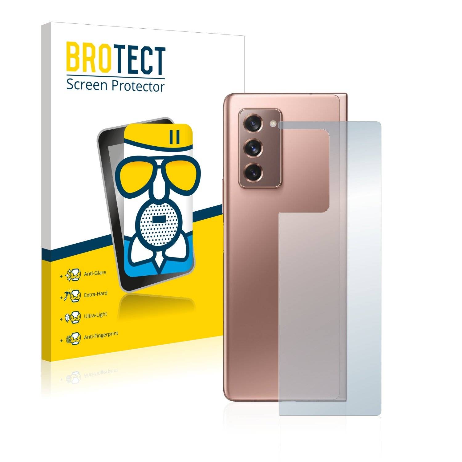 BROTECT AirGlass Matte Schutzglas Folie für Samsung Galaxy Z Fold 2 5G