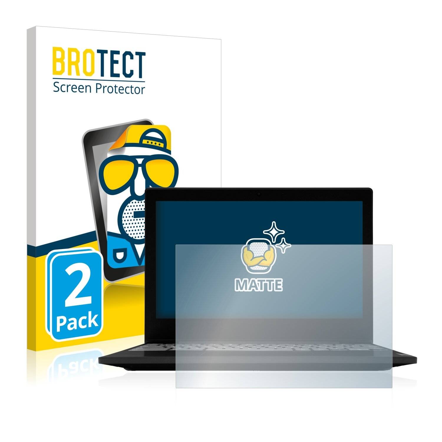 2x BROTECT Matte Displayschutzfolie für Lenovo Chromebook Flex 3 11IGL - Entspiegelt,