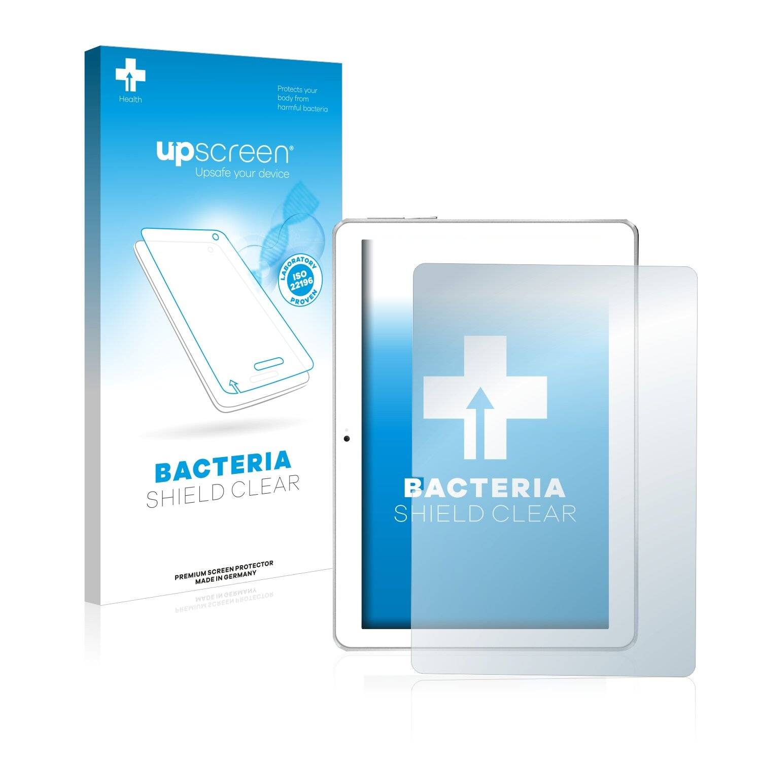 upscreen Bacteria Shield Clear Premium Antibakterielle Displayschutzfolie für Toscido X104