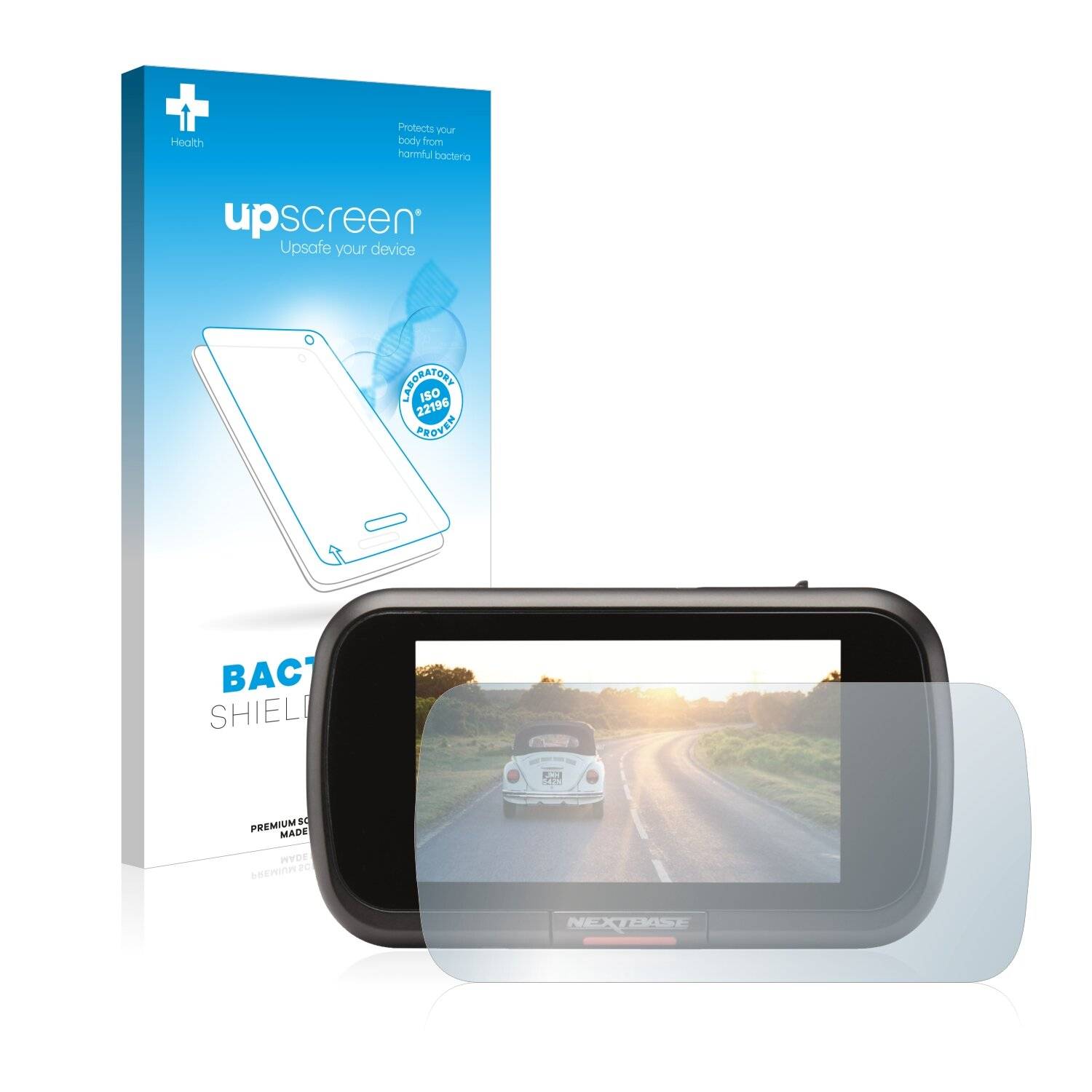upscreen Bacteria Shield Clear Premium Antibakterielle Displayschutzfolie für Nextbase