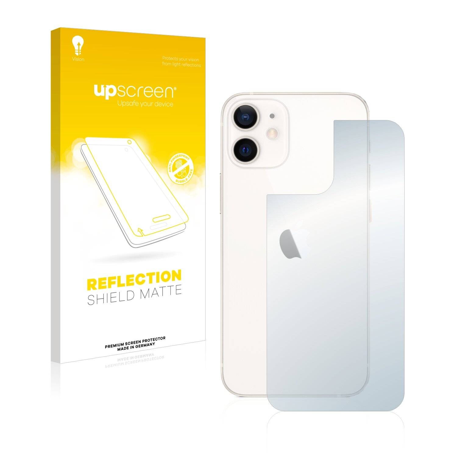 upscreen Reflection Shield Matte Premium Displayschutzfolie für Apple iPhone 12 mini