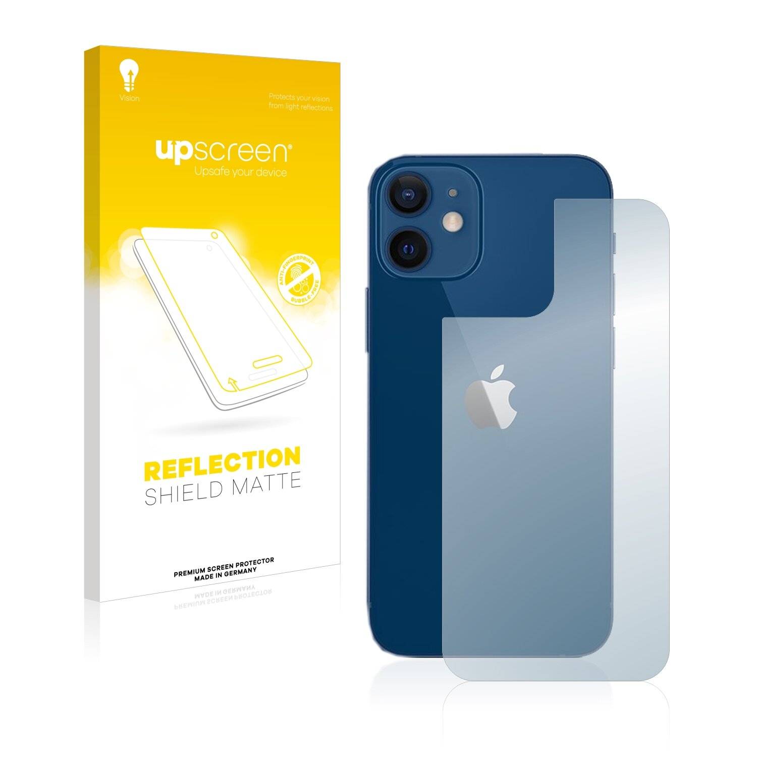 upscreen Reflection Shield Matte Premium Displayschutzfolie für Apple iPhone 12
