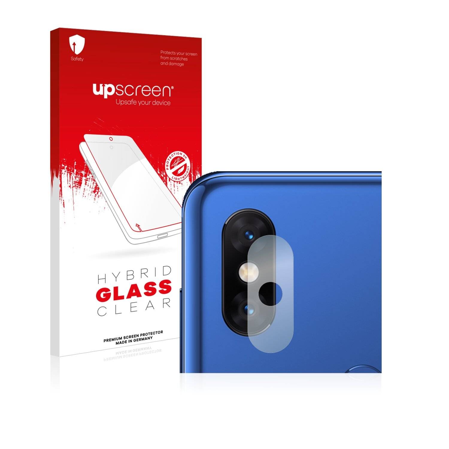 upscreen Hybrid Glass Clear Premium Schutzglas Folie für Xiaomi Mi Mix 3 5G (NUR