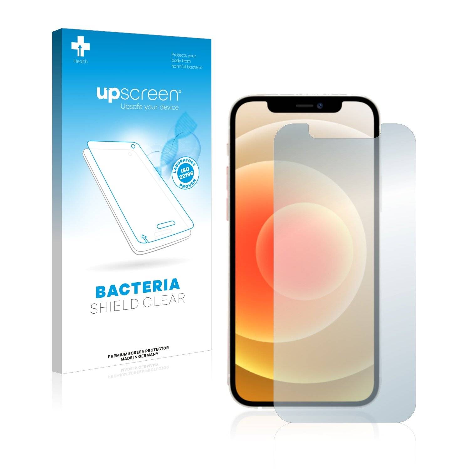 upscreen Bacteria Shield Clear Premium Antibakterielle Displayschutzfolie für Apple iPhone