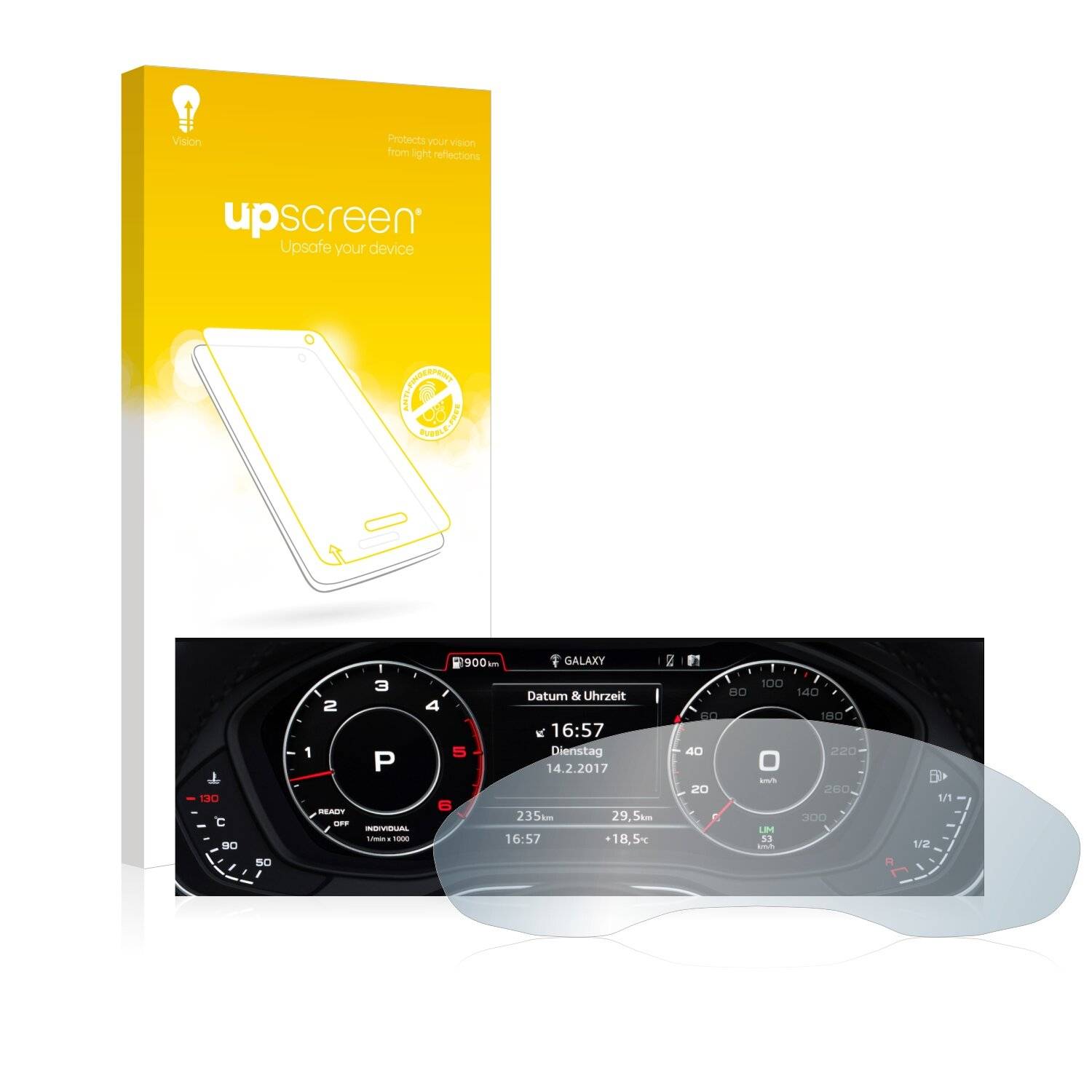 upscreen Reflection Shield Matte Premium Displayschutzfolie für Audi A6 4G FL 2017