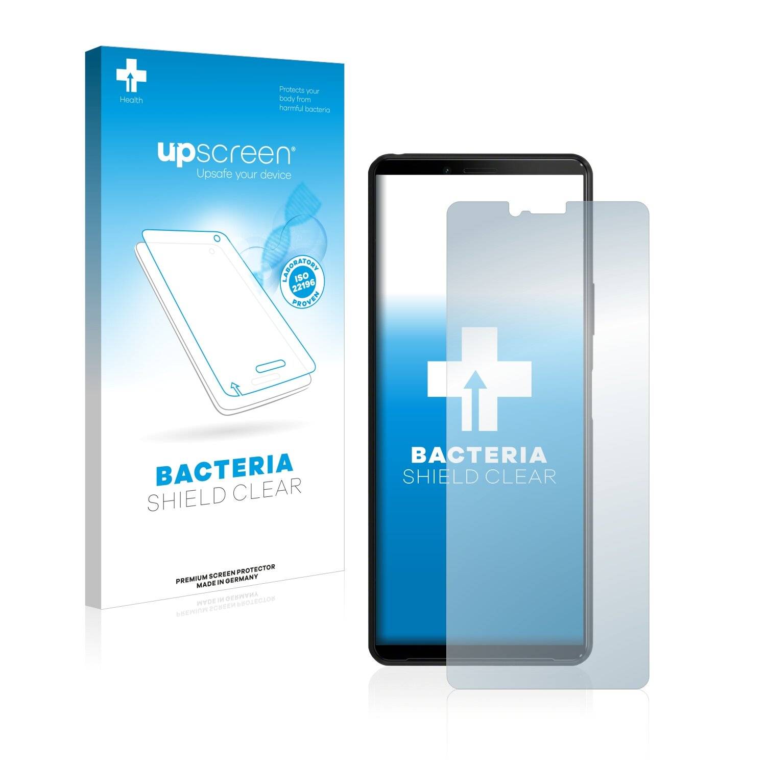 upscreen Bacteria Shield Clear Premium Antibakterielle Displayschutzfolie für Sony Xperia 10