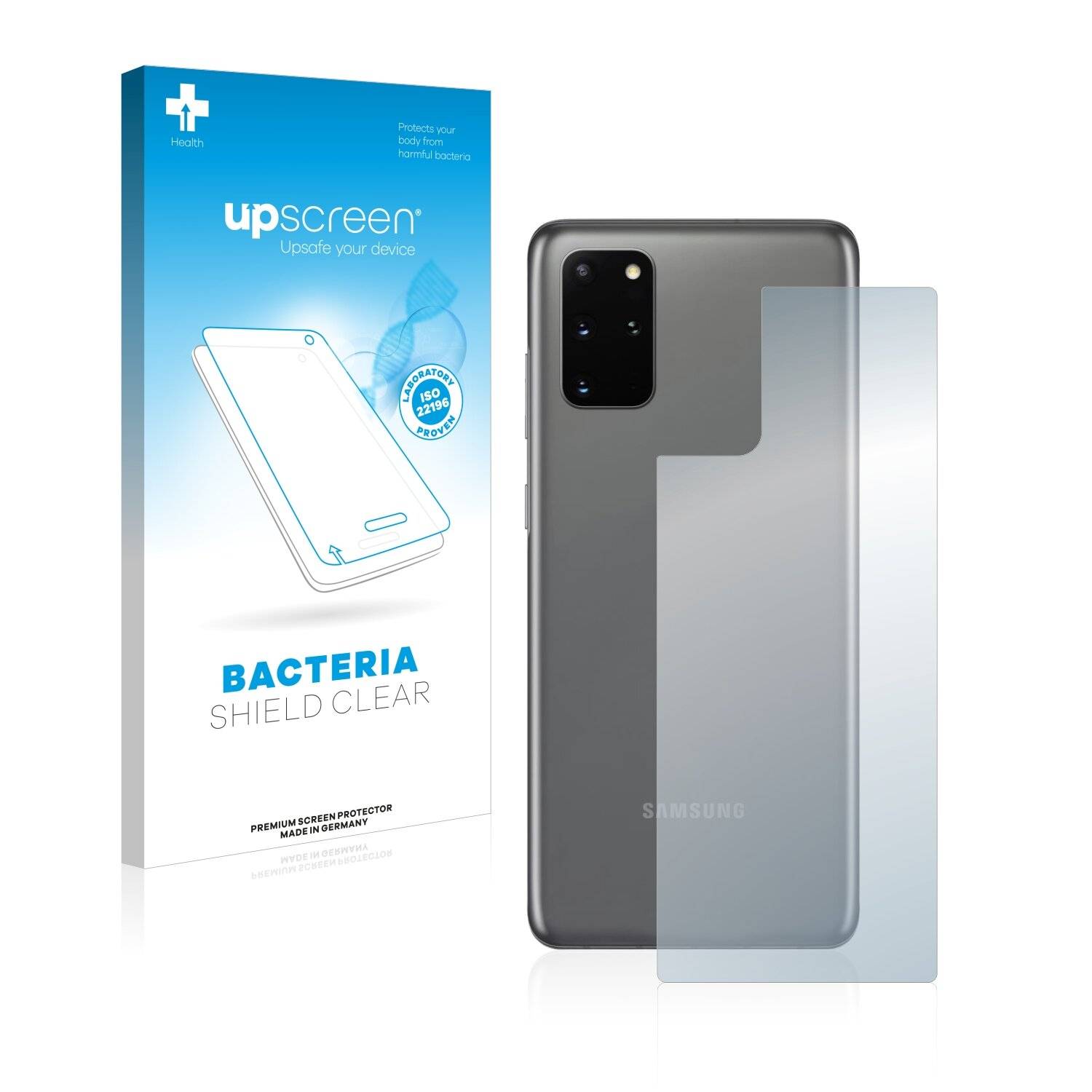 upscreen Bacteria Shield Clear Premium Antibakterielle Displayschutzfolie für Samsung Galaxy