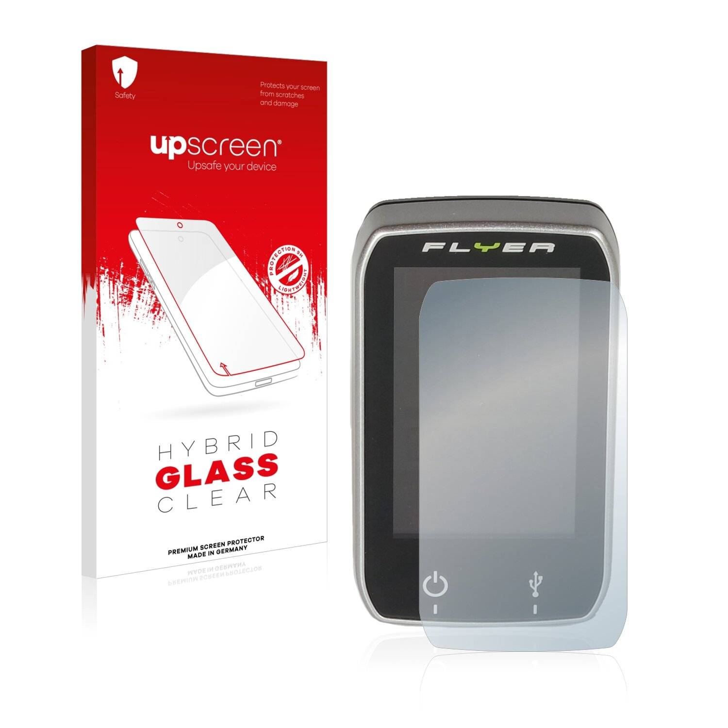 upscreen Hybrid Glass Clear Premium Schutzglas Folie für Panasonic Display