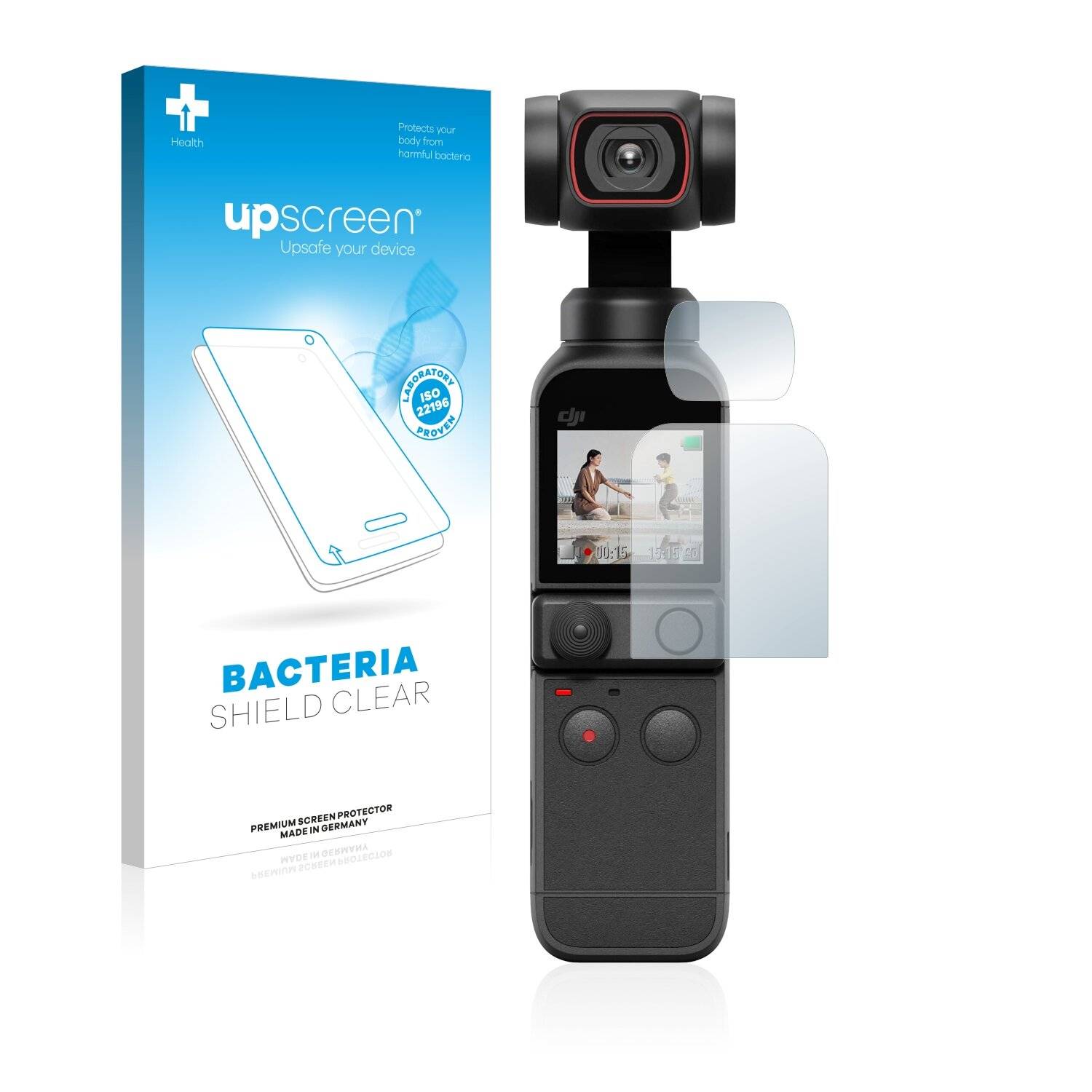 upscreen Bacteria Shield Clear Premium Antibakterielle Displayschutzfolie für DJI Osmo