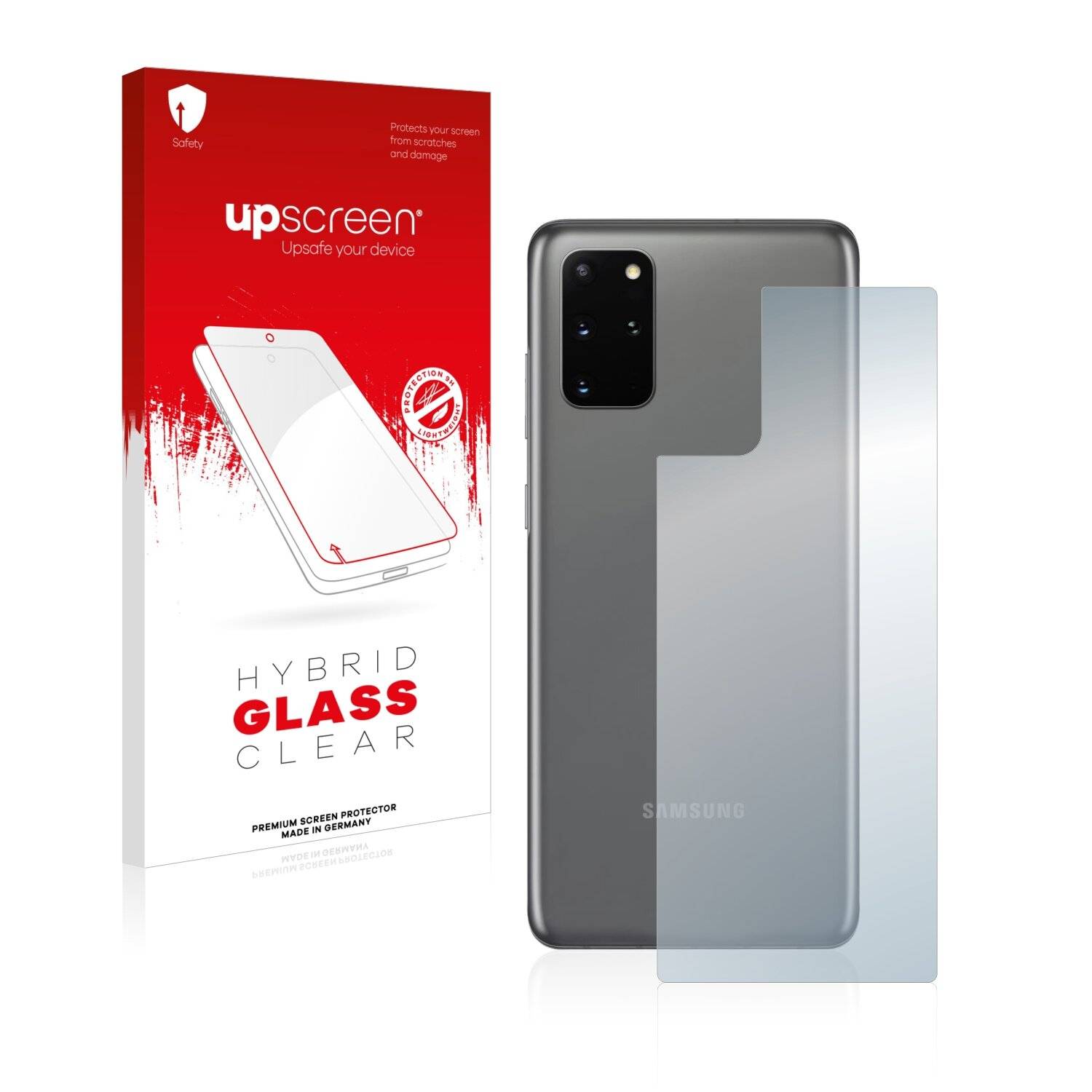 upscreen Hybrid Glass Clear Premium Schutzglas Folie für Samsung Galaxy S20 Plus 5G