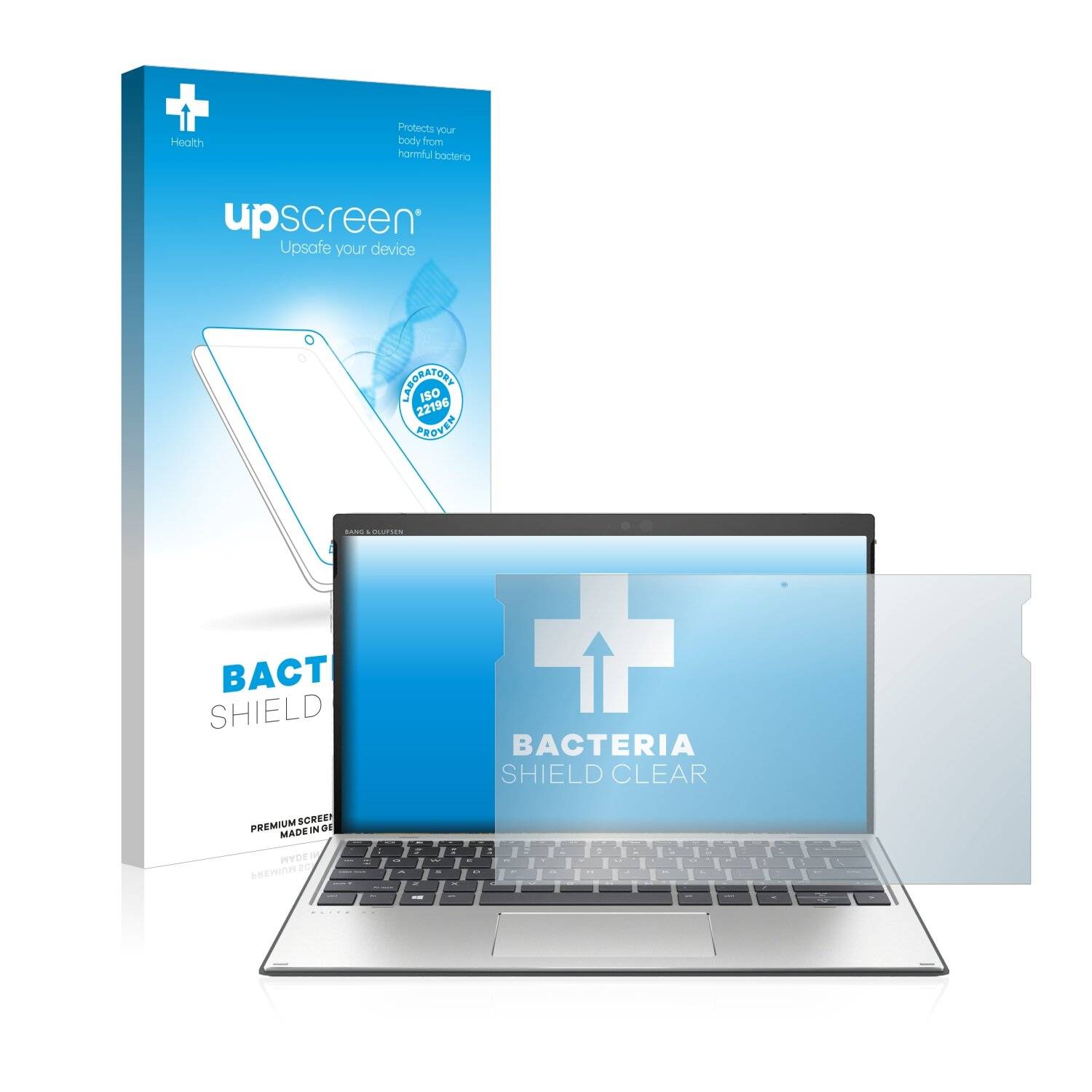 upscreen Bacteria Shield Clear Premium Antibakterielle Displayschutzfolie für HP Elite x2