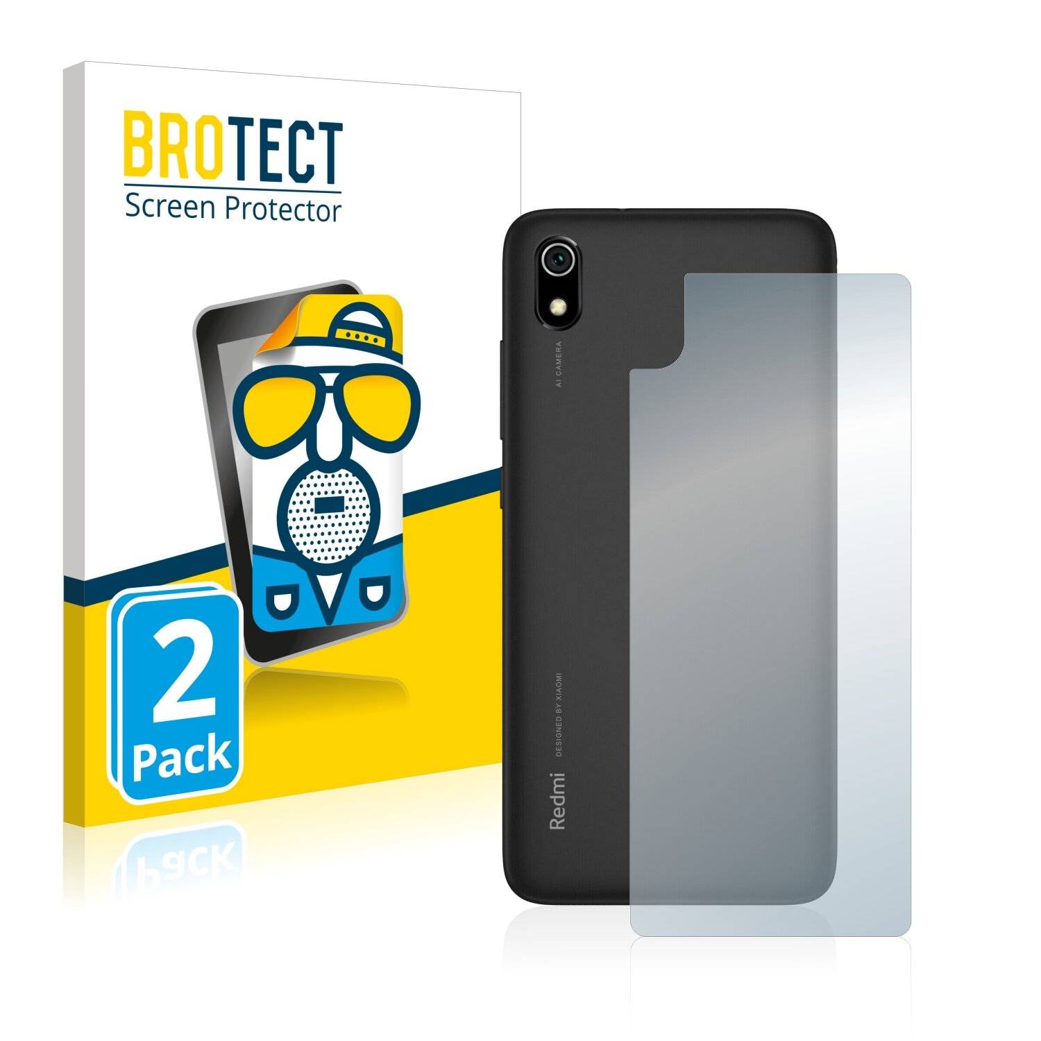 2x BROTECT Matte Displayschutzfolie für Xiaomi Redmi 7A (Rückseite) - Entspiegelt,