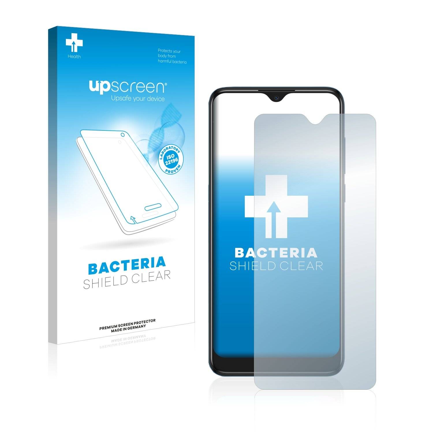 upscreen Bacteria Shield Clear Premium Antibakterielle Displayschutzfolie für Alcatel 1S