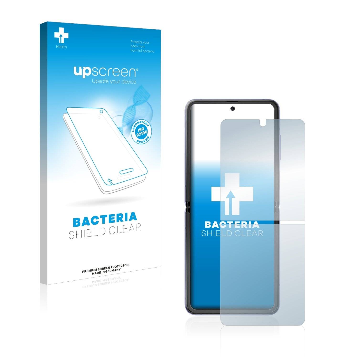 upscreen Bacteria Shield Clear Premium Antibakterielle Displayschutzfolie für Samsung Galaxy