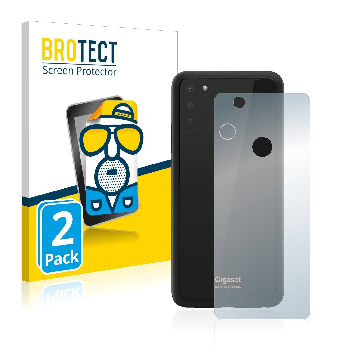 2x BROTECT Matte Displayschutzfolie für Gigaset GS4 (Rückseite) - Entspiegelt,