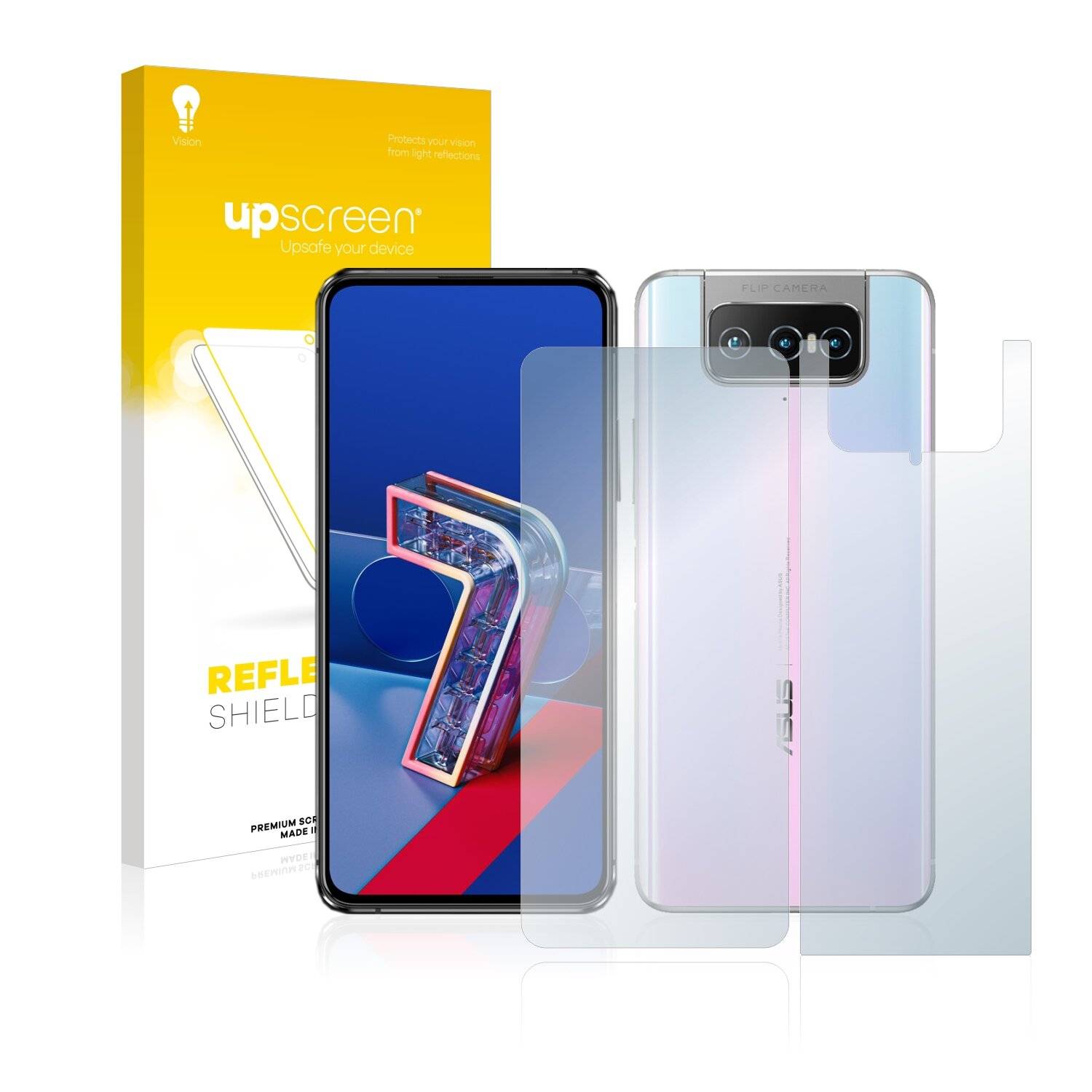 upscreen Reflection Shield Matte Premium Displayschutzfolie für Asus Zenfone 7 Pro ZS671KS