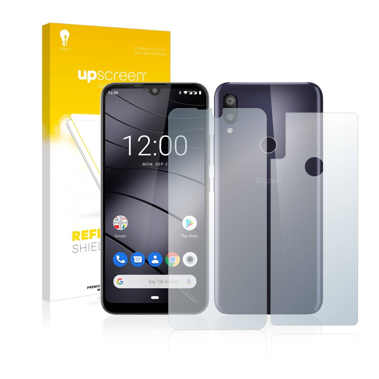 upscreen Reflection Shield Matte Premium Displayschutzfolie für Gigaset GS190 (Vorder +
