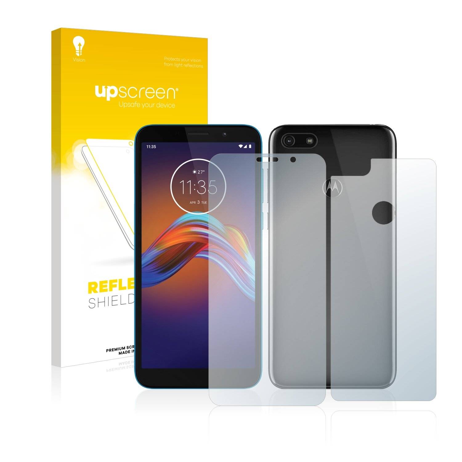 upscreen Reflection Shield Matte Premium Displayschutzfolie für Motorola Moto E6 Play