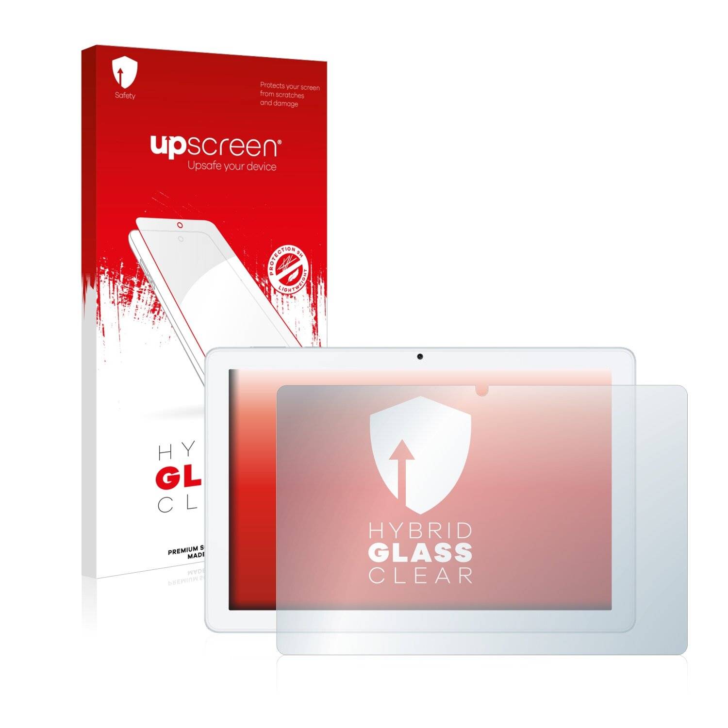 upscreen Hybrid Glass Clear Premium Schutzglas Folie für Honor Pad