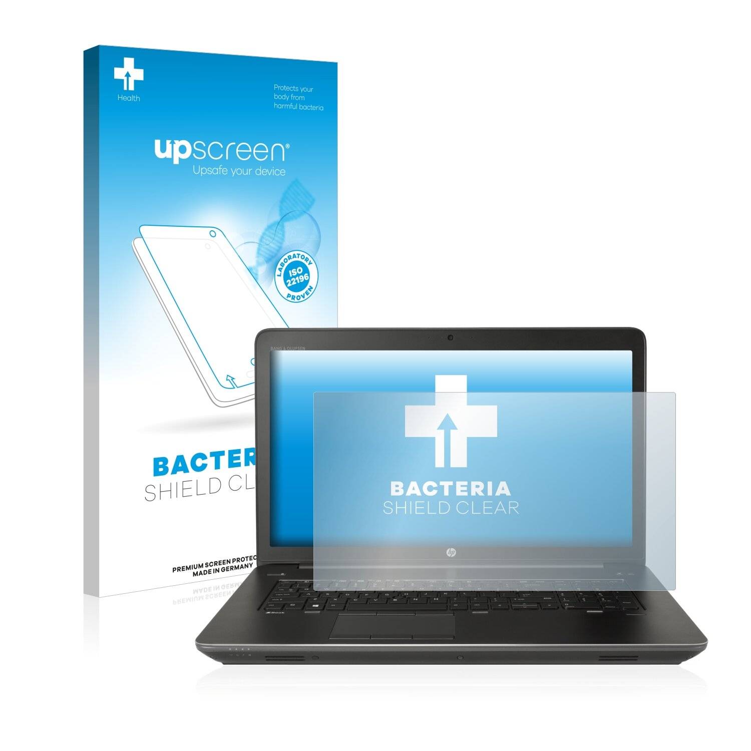 upscreen Bacteria Shield Clear Premium Antibakterielle Displayschutzfolie für HP