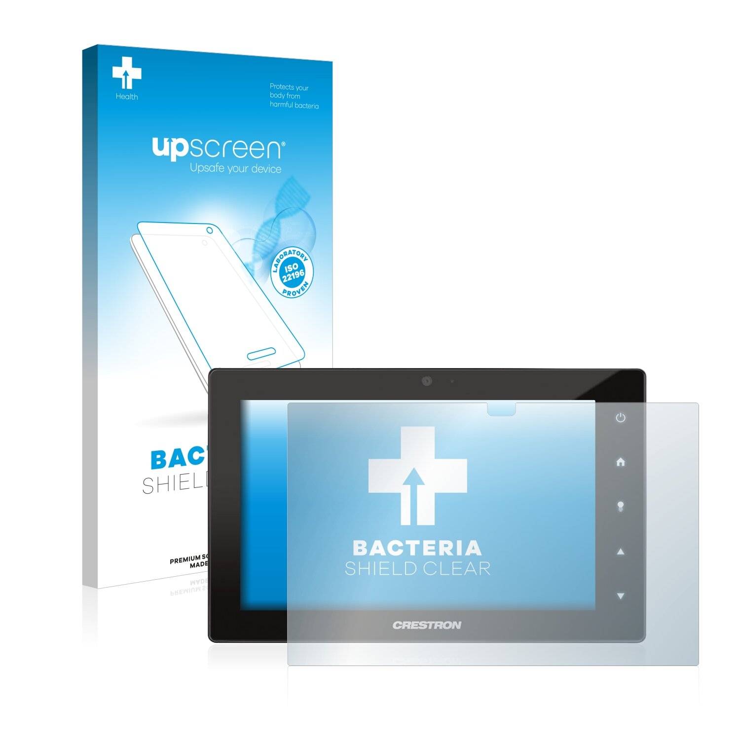 upscreen Bacteria Shield Clear Premium Antibakterielle Displayschutzfolie für Crestron