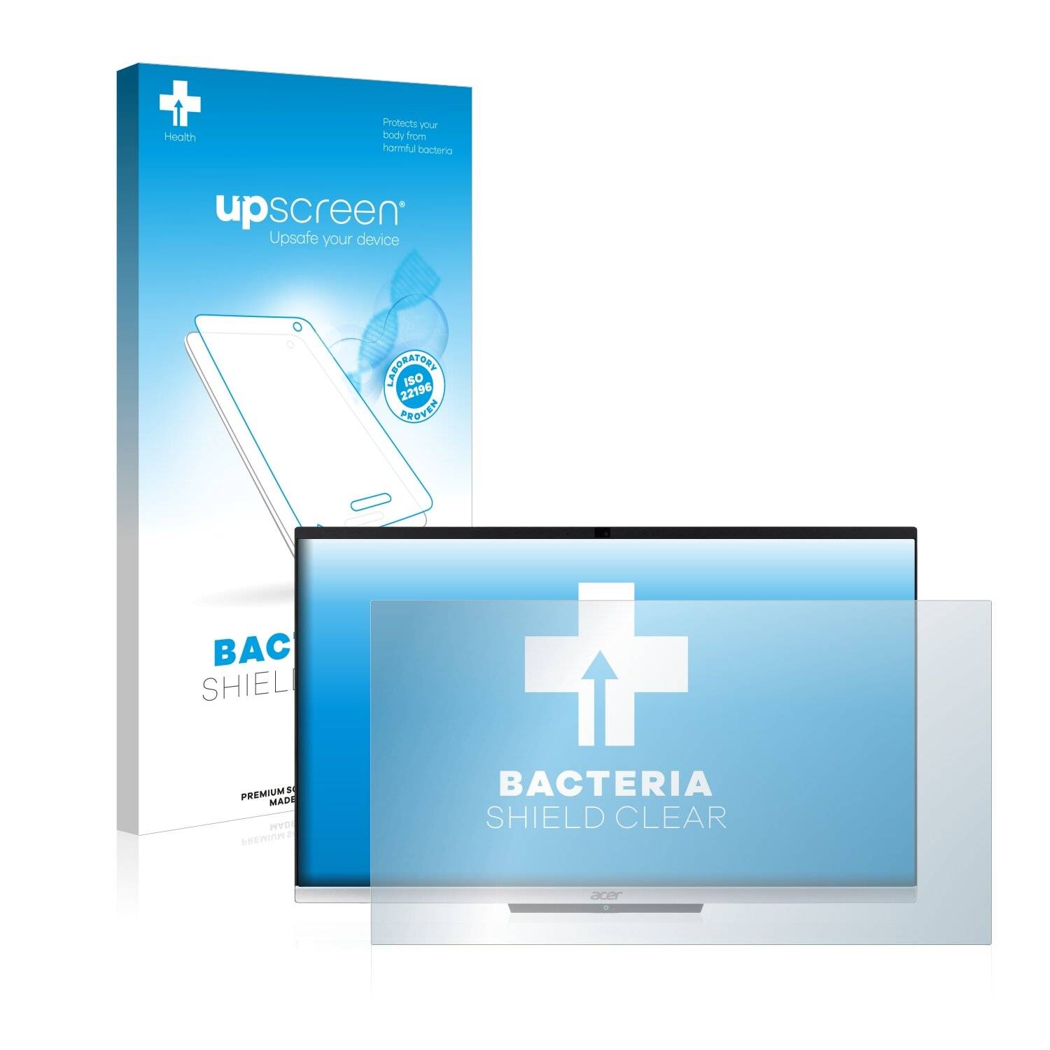 upscreen Bacteria Shield Clear Premium Antibakterielle Displayschutzfolie für Acer Aspire