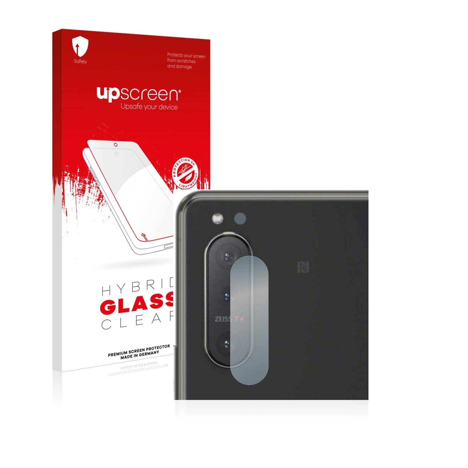 upscreen Hybrid Glass Clear Premium Schutzglas Folie für Sony Xperia 5 II (NUR