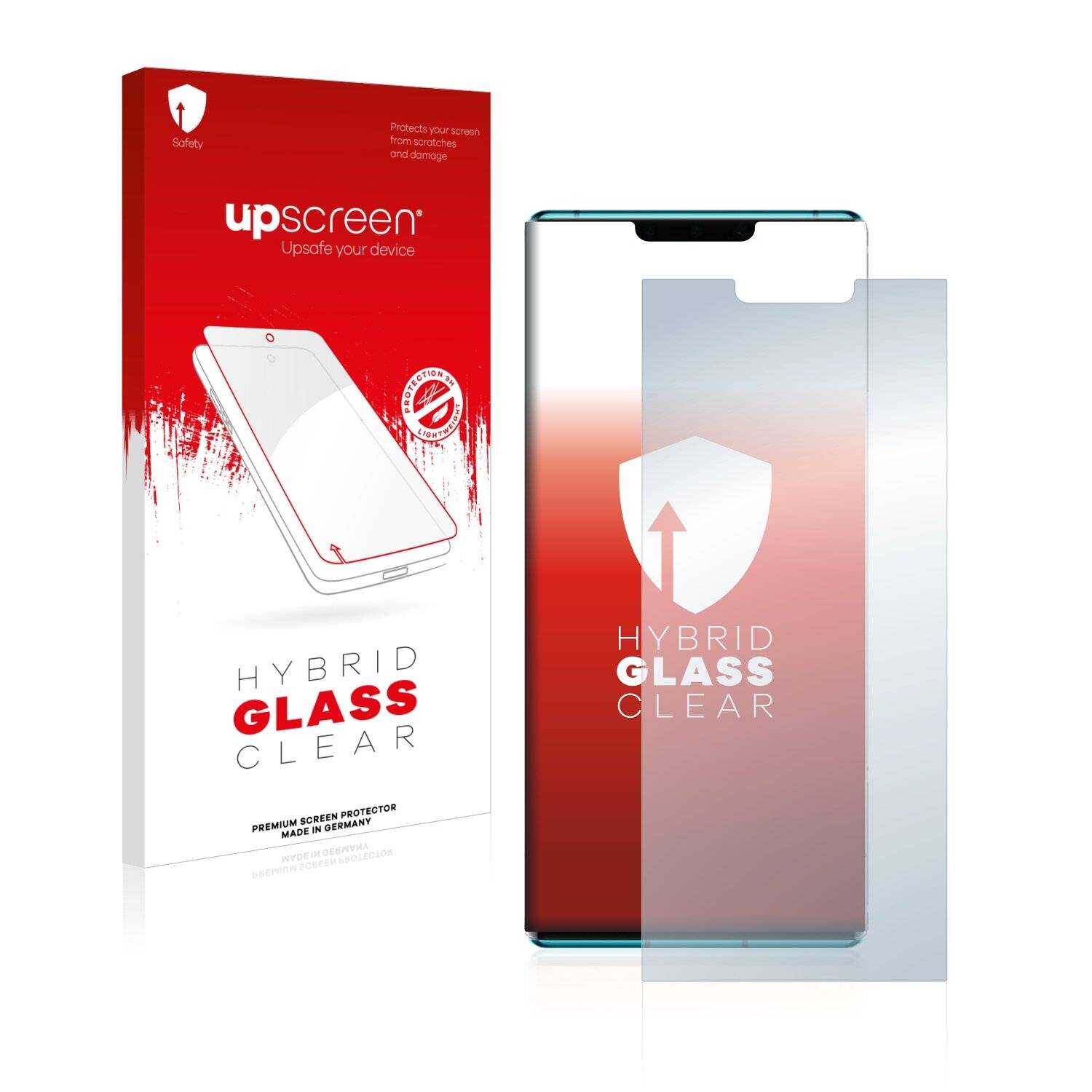 upscreen Hybrid Glass Clear Premium Schutzglas Folie für Huawei Mate 30E
