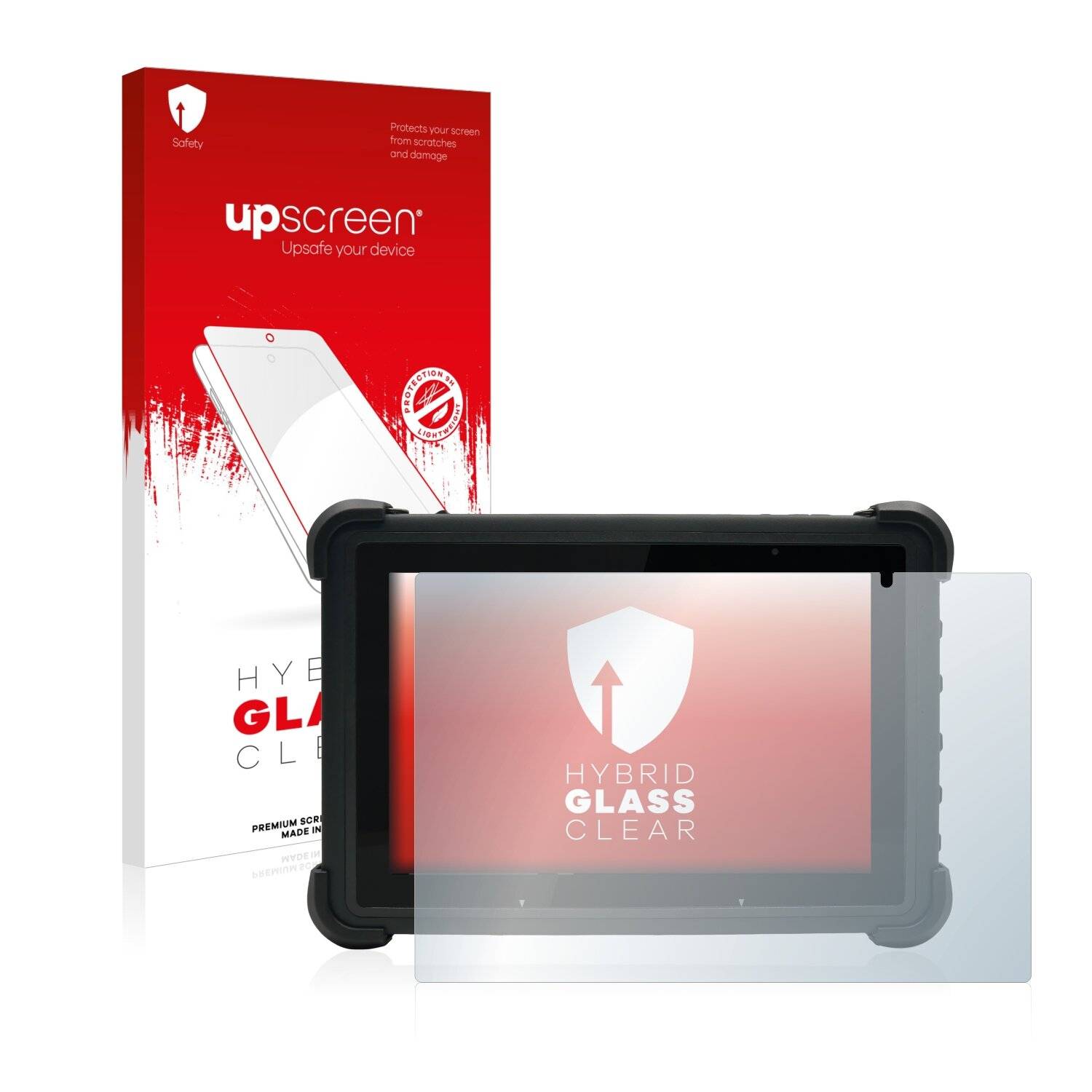 upscreen Hybrid Glass Clear Premium Schutzglas Folie für Unitech