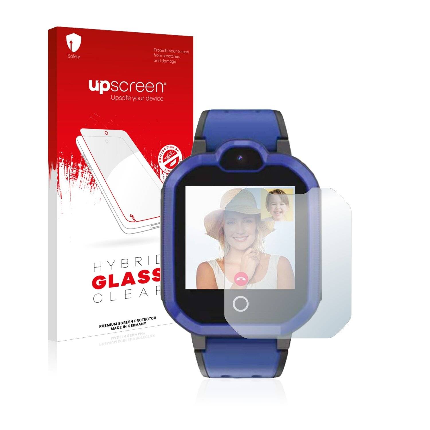 upscreen Hybrid Glass Clear Premium Schutzglas Folie für Pthtechus PTH 4G